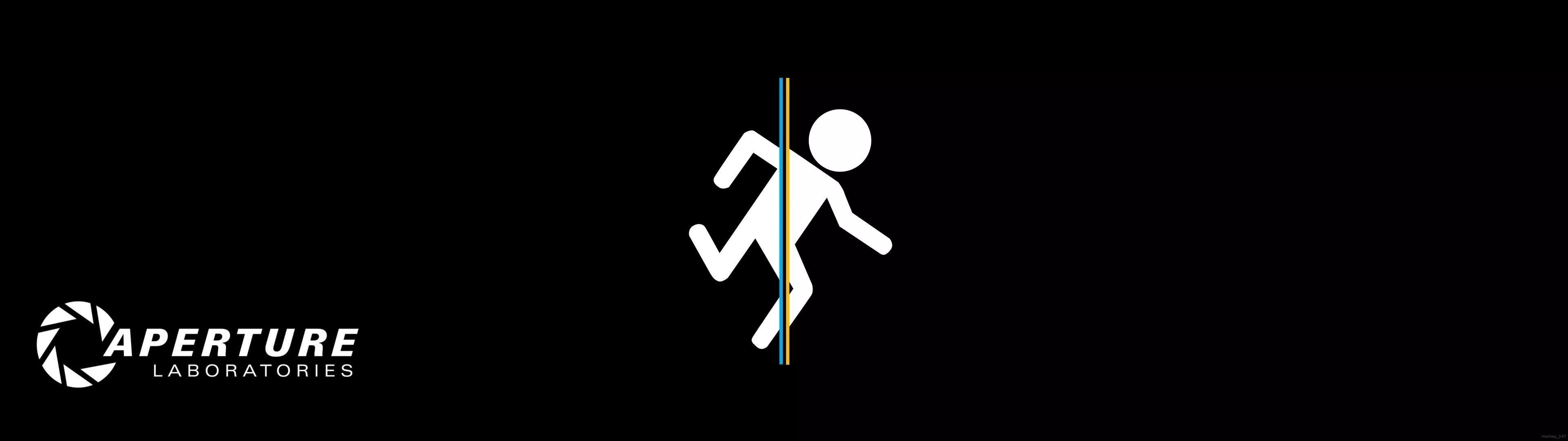 Portal Aperture Science Dual Monitor