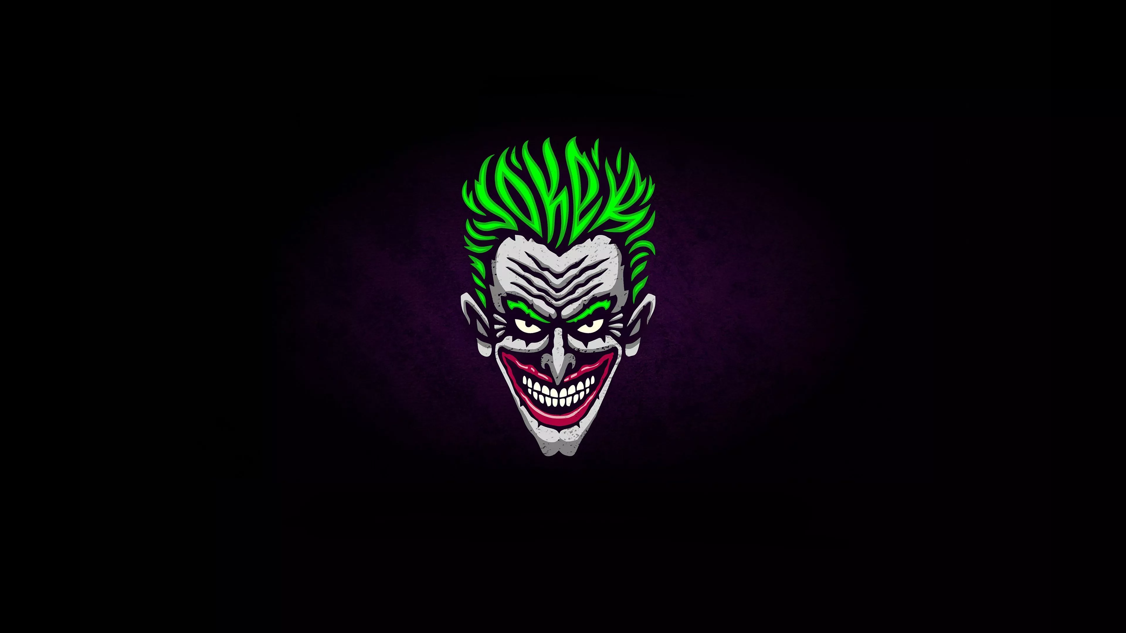 green hair, smile, Joker, green hair