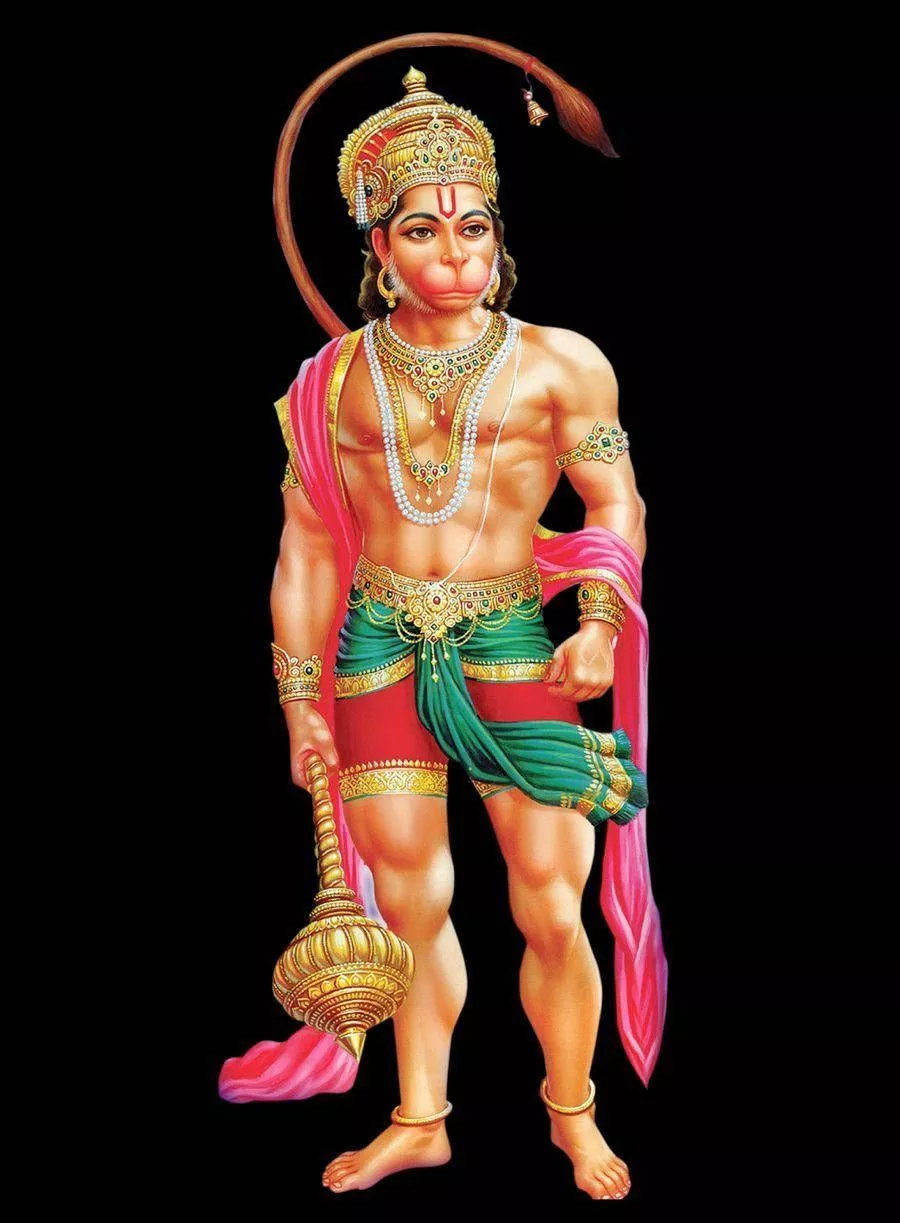 Hanuman Ji HD Standing Wallpaper