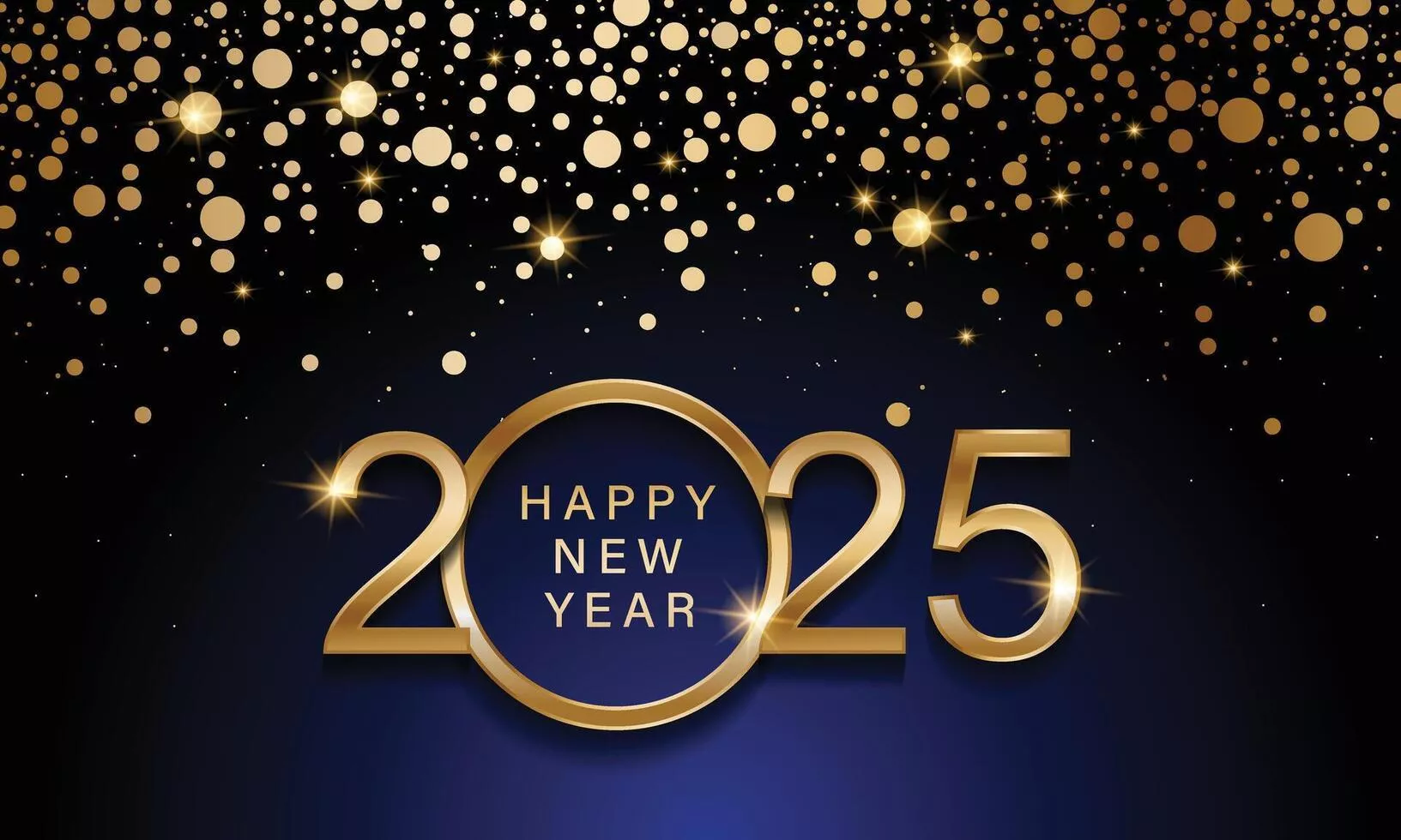 Happy New Year 2025 Vector Art, Icon