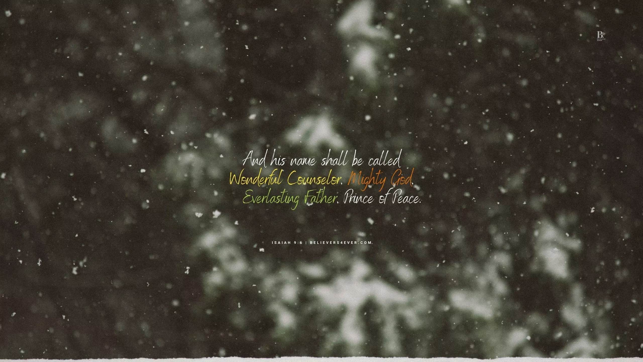 Wonderful counsellor Christmas desktop