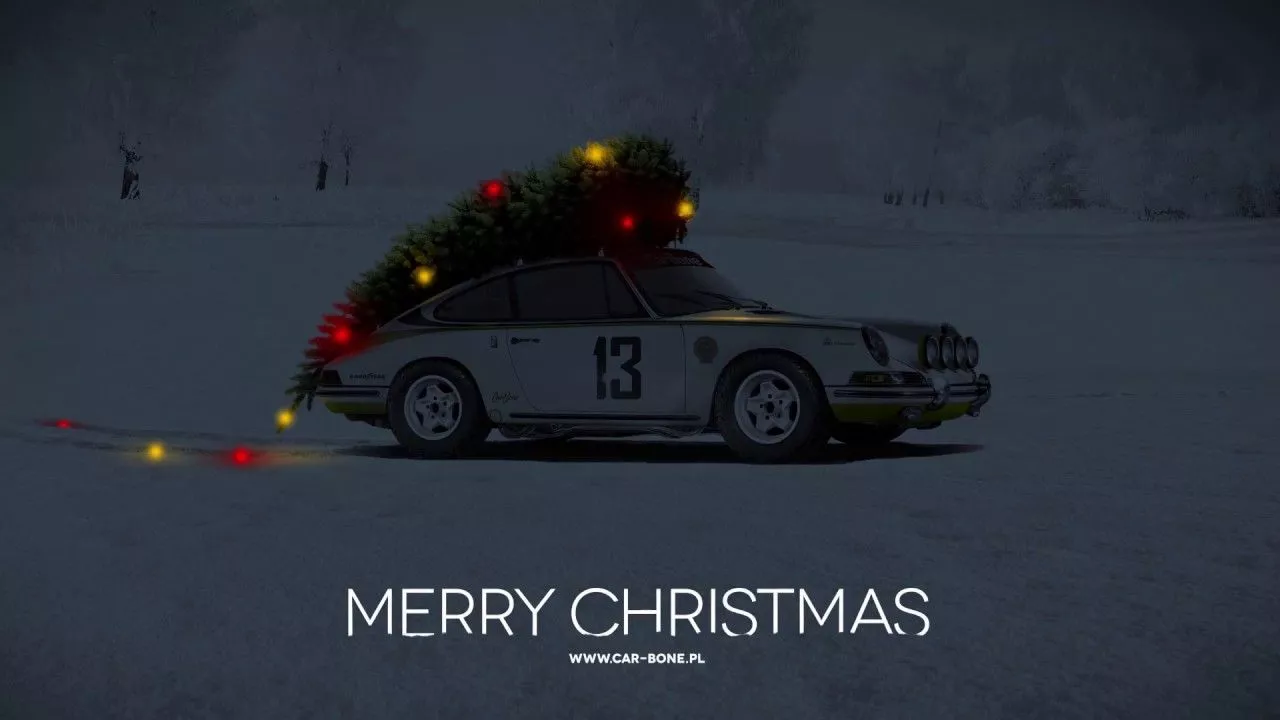 Porsche Xmas card and wallpaper - Behance