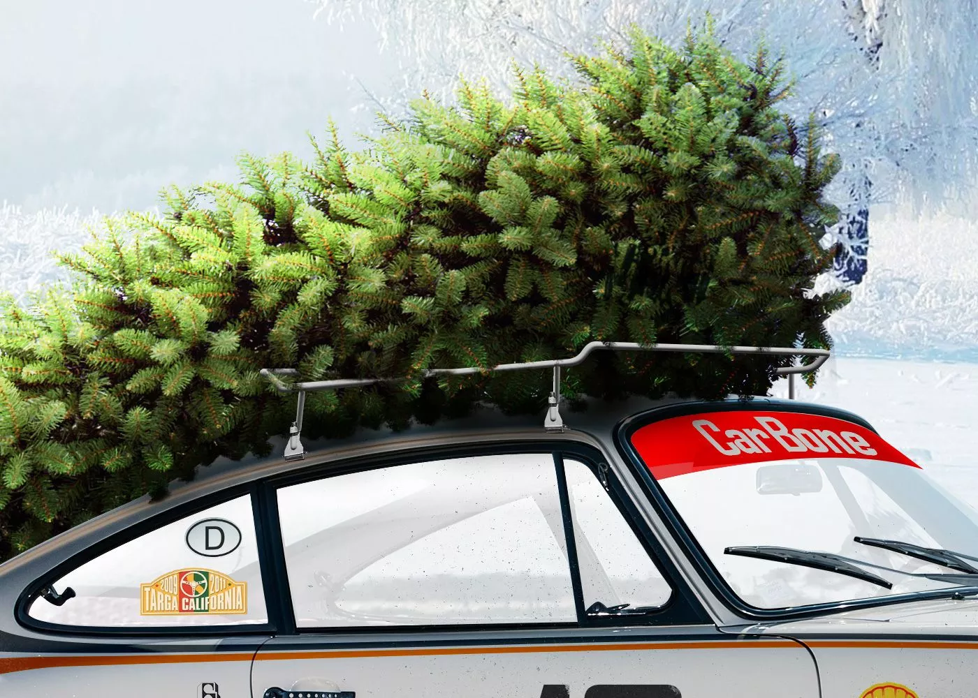 Porsche Xmas card and wallpaper 9