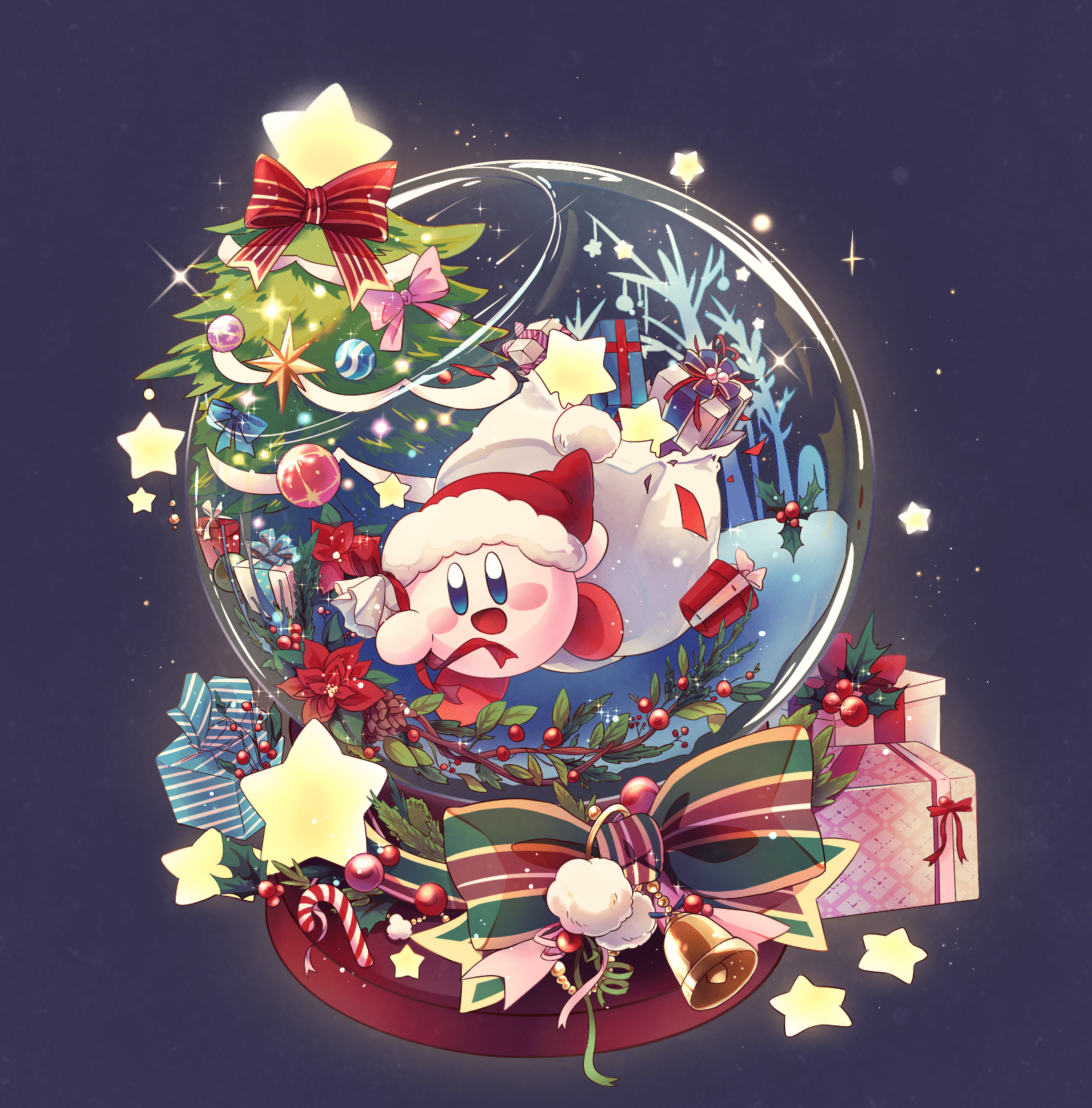 Kirby Christmas Wallpaper Free