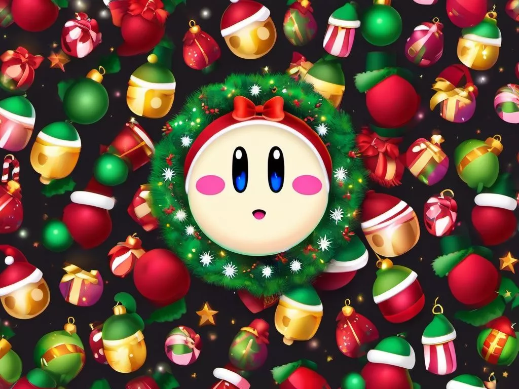 Christmas Kirby Wallpaper
