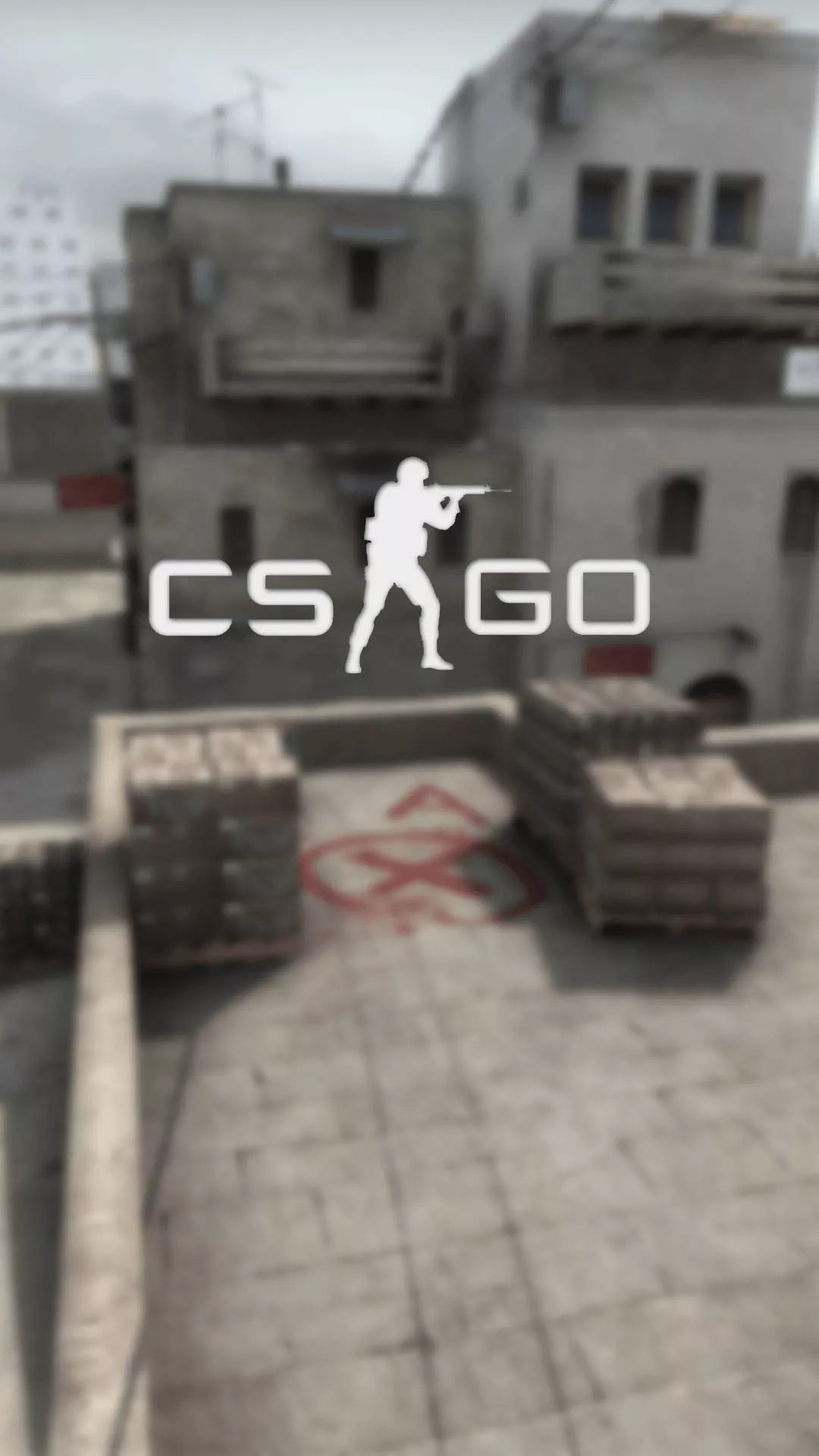 Cs Go Logo In Dust Ii iPhone Wallpaper