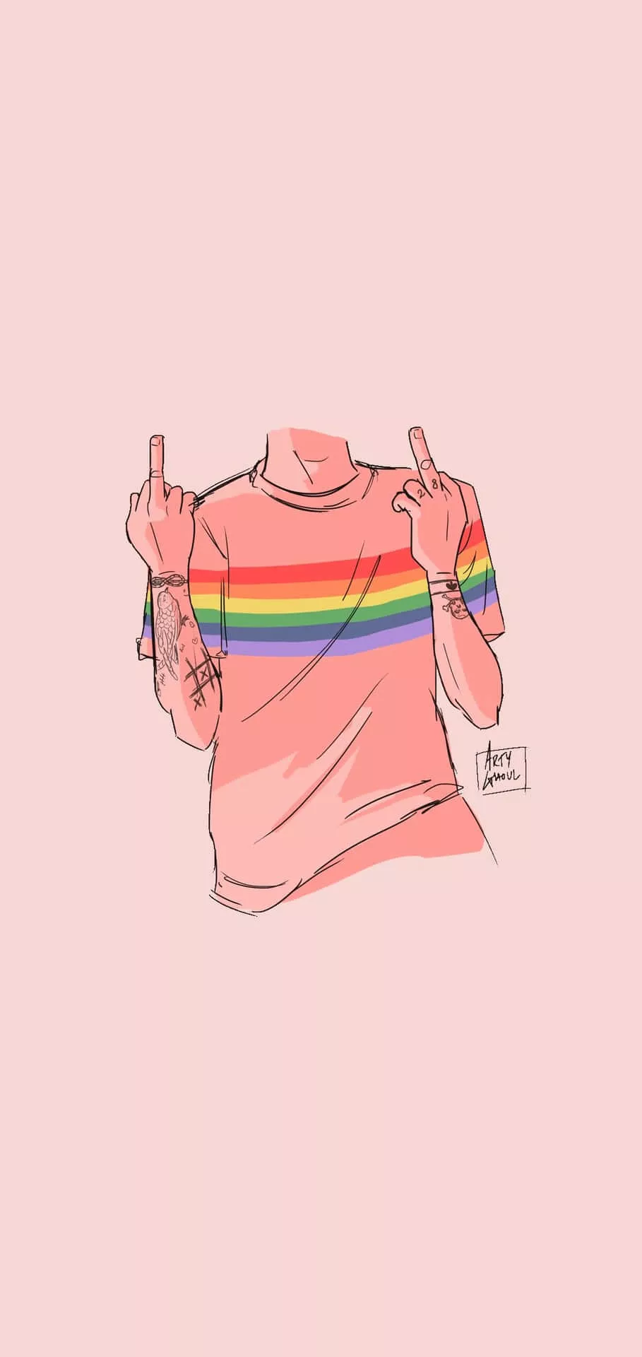 Download Aesthetic Lgbt Rainbow T Shirt