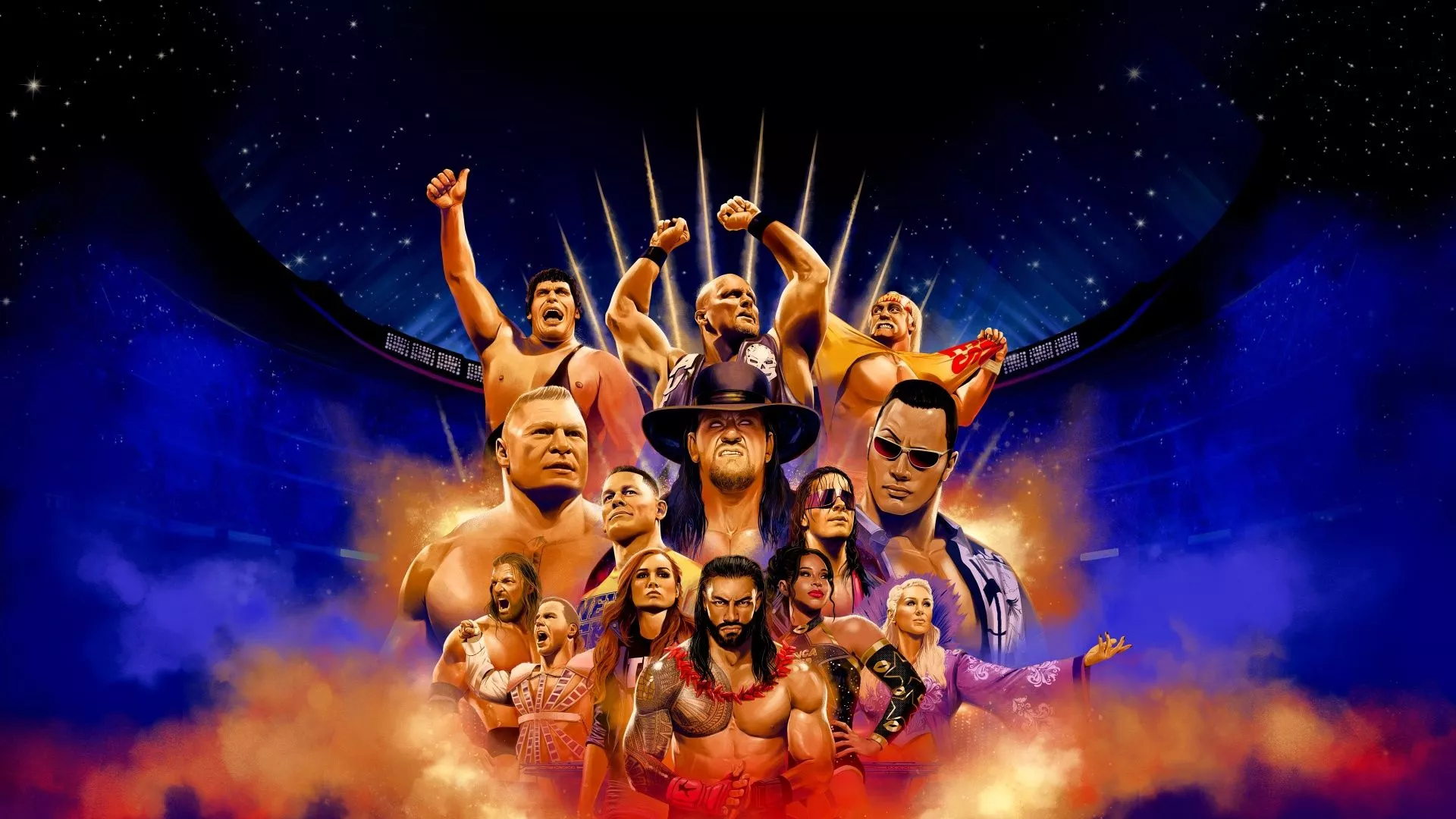 WWE 2K24 Wallpaper 4K, WrestleMania, PC