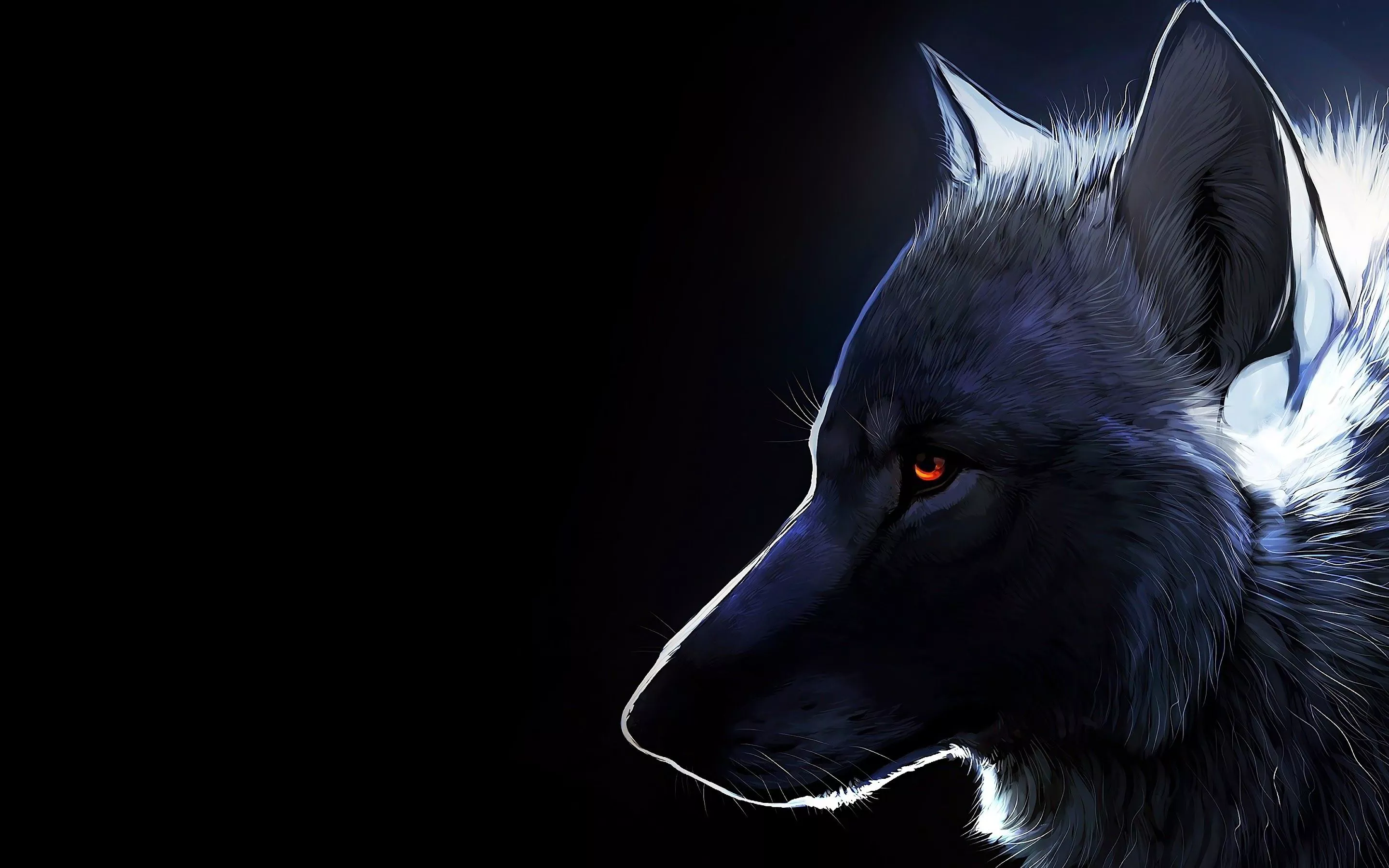 Wolf Art 4K Wallpaper