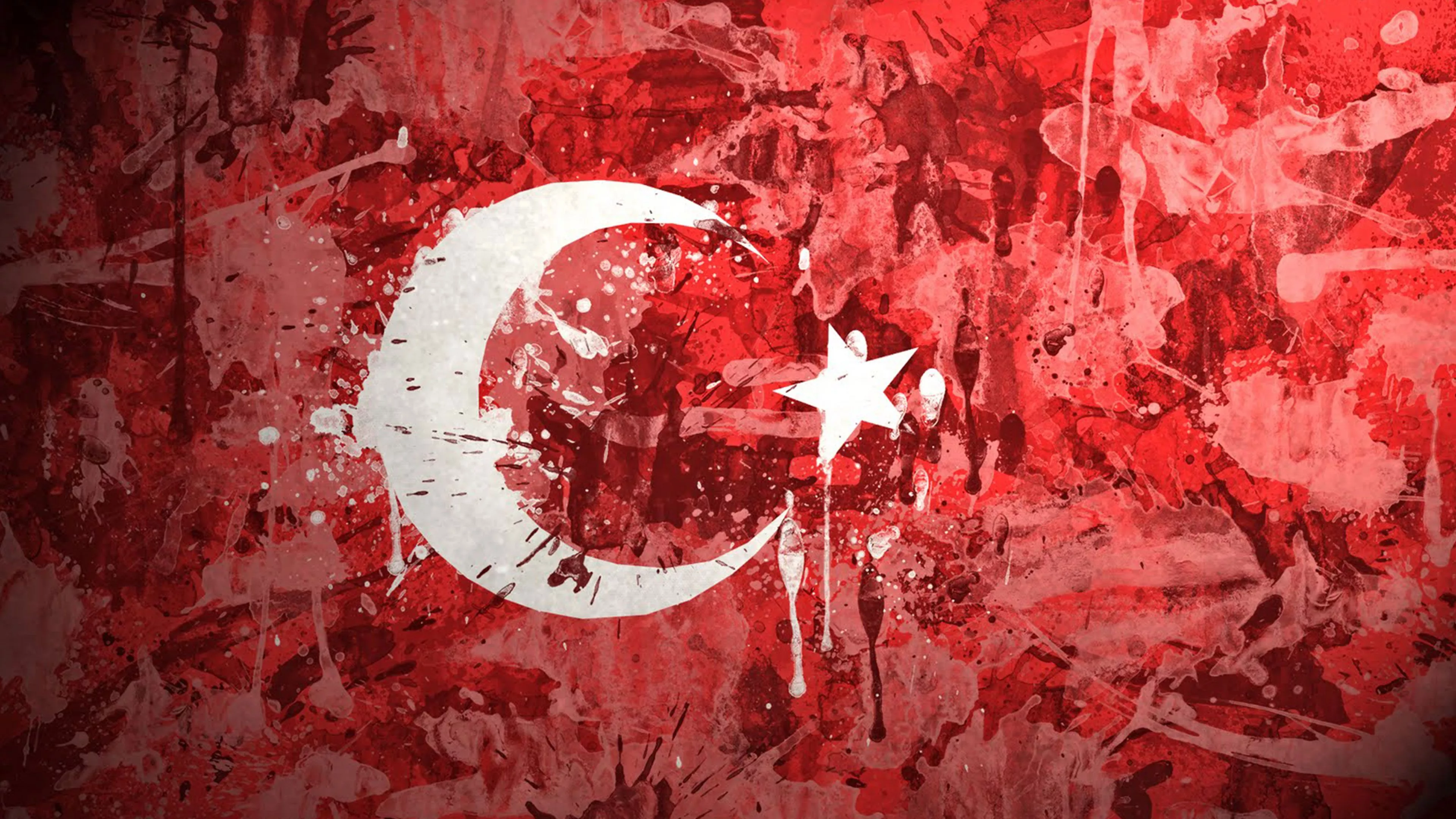 4K Ultra HD Turkish Flag Artwork