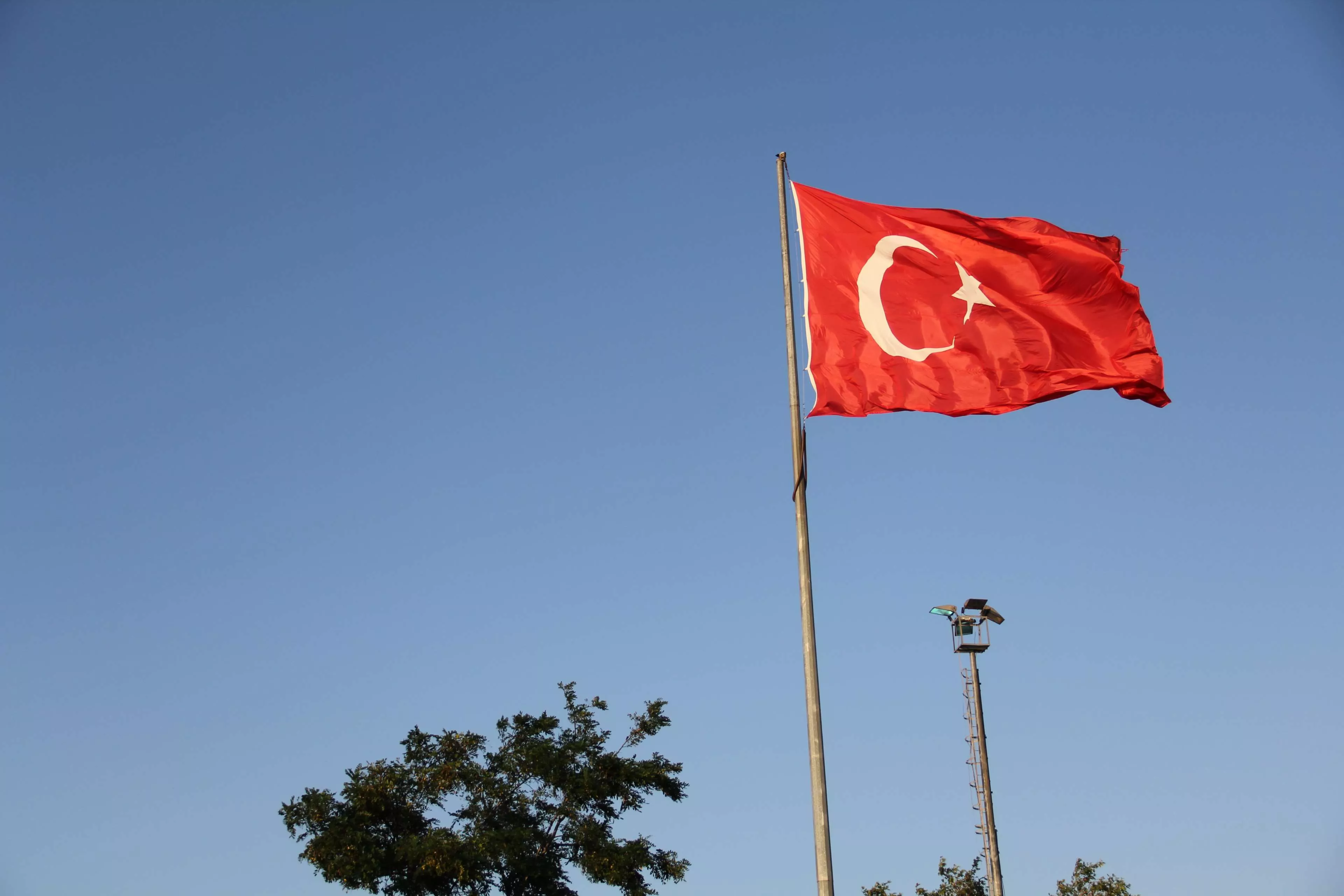 turkey, turkish flag 4k, HD Wallpaper