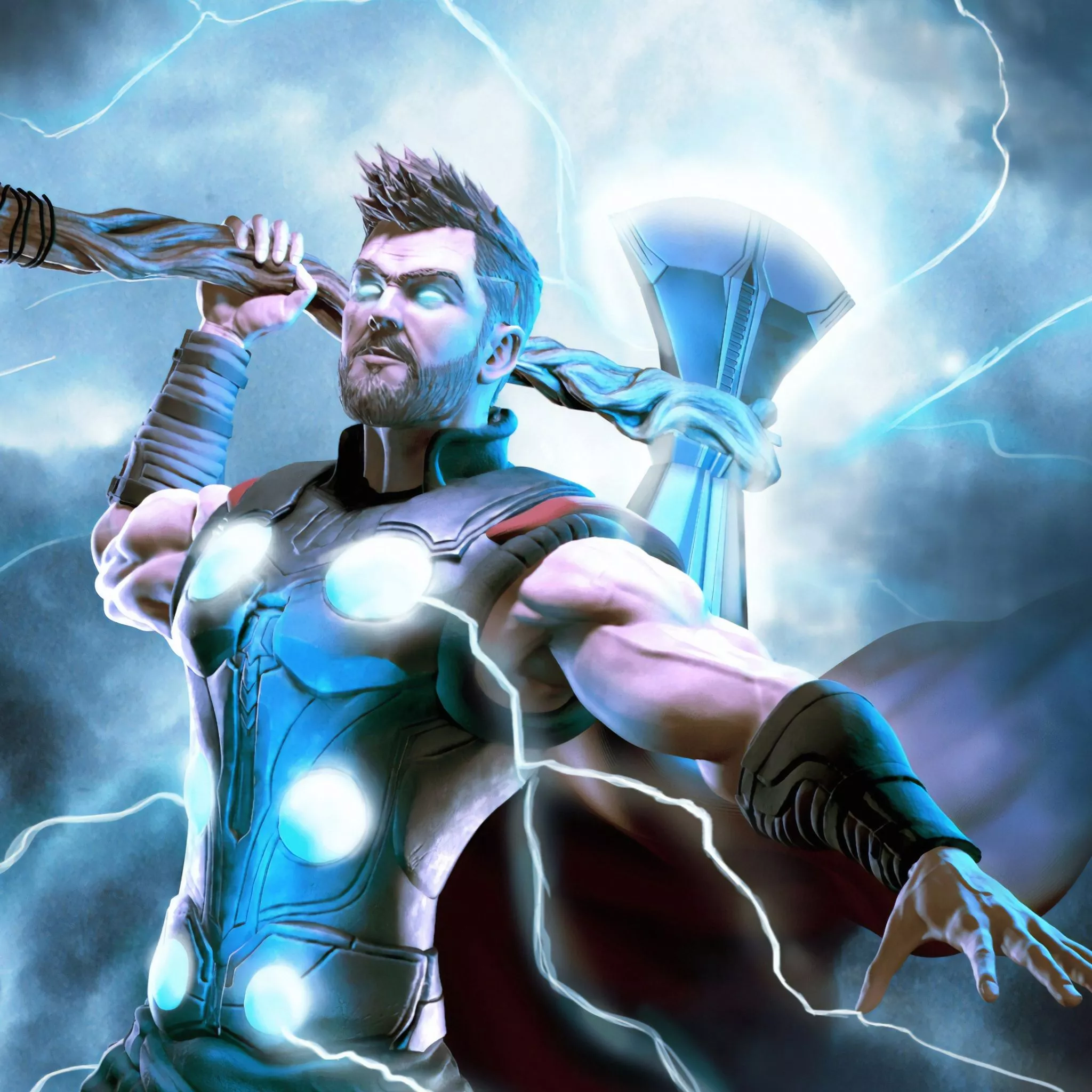 Thor Lighting 4k Wallpaper