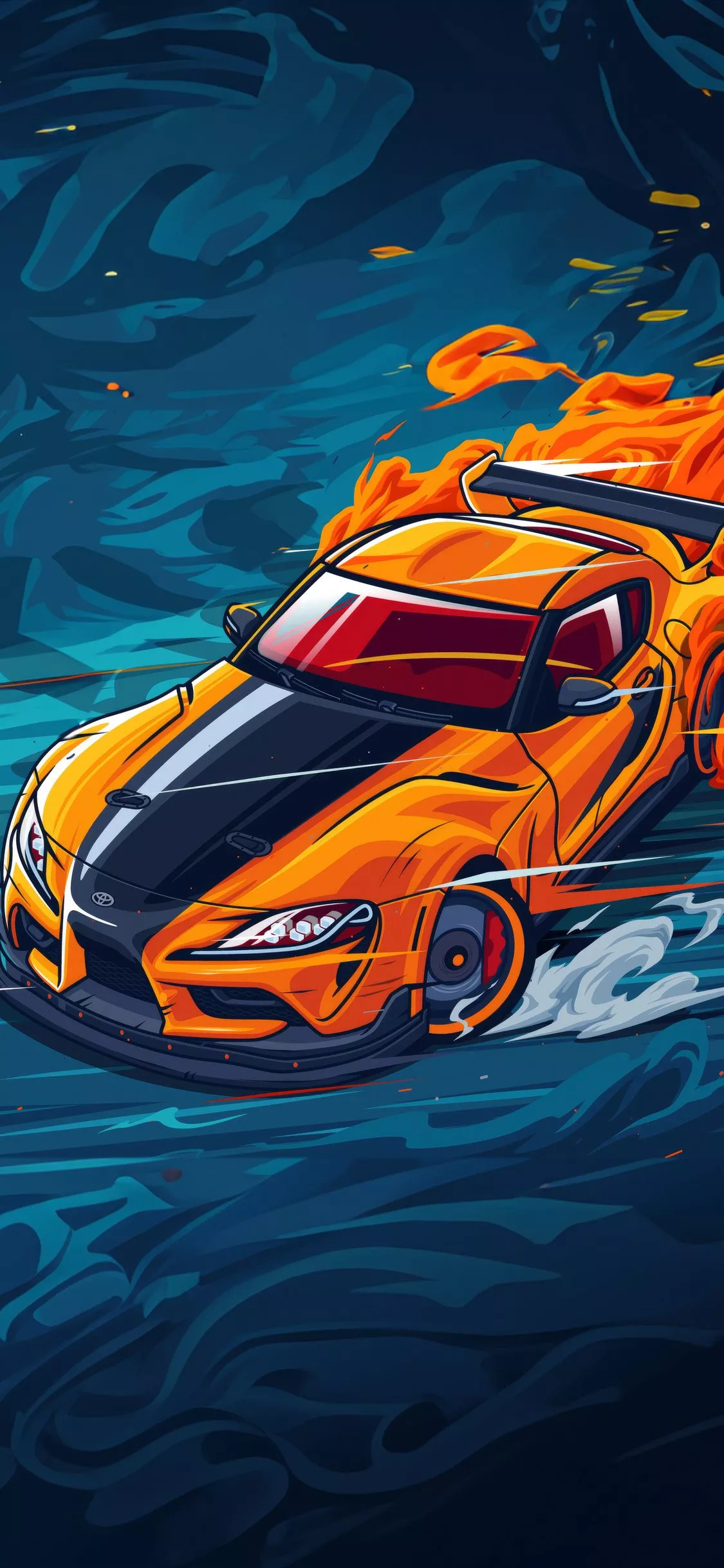 Toyota Supra 4k Artwork