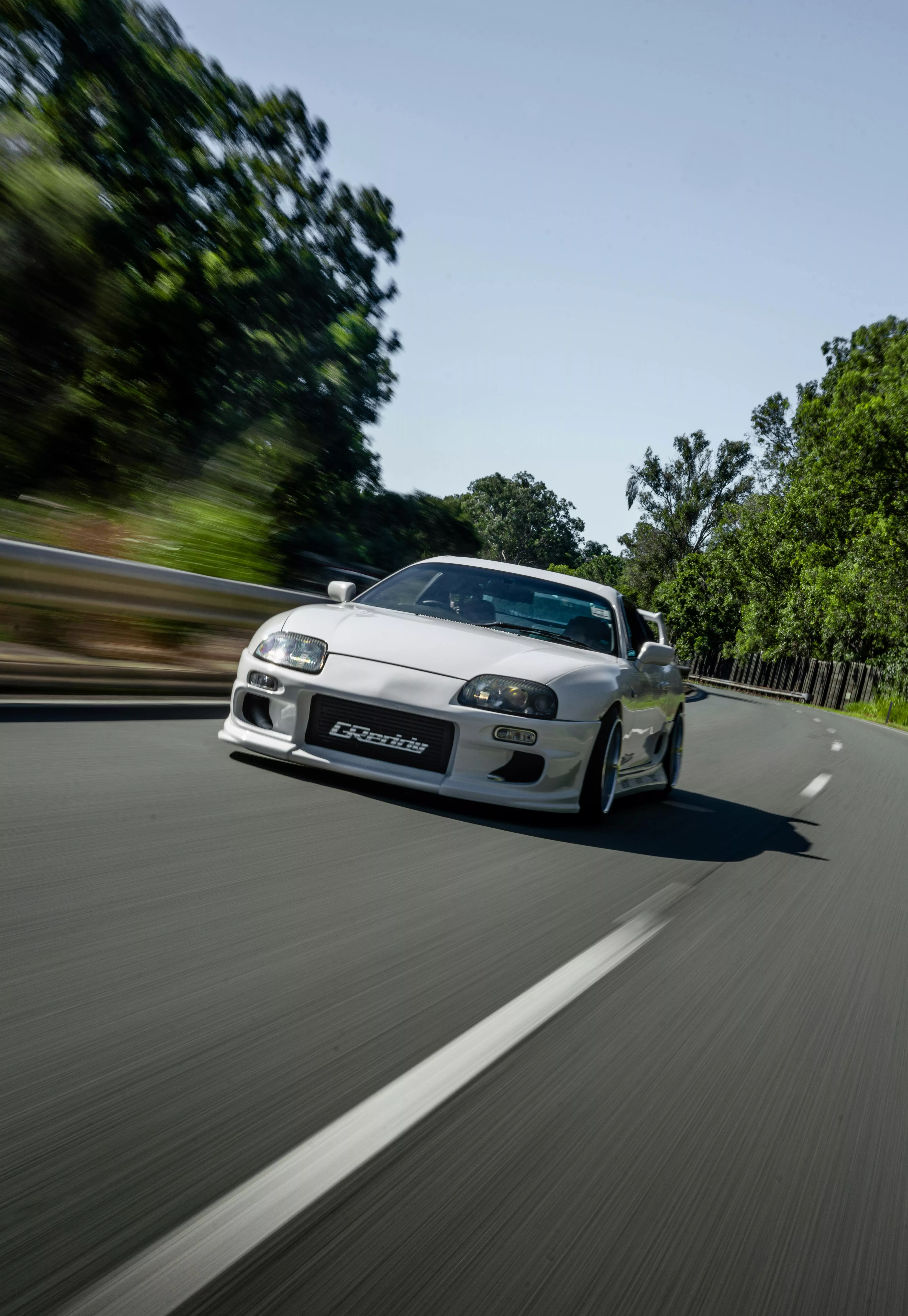 Dynamic Toyota Supra MK4 in Motion
