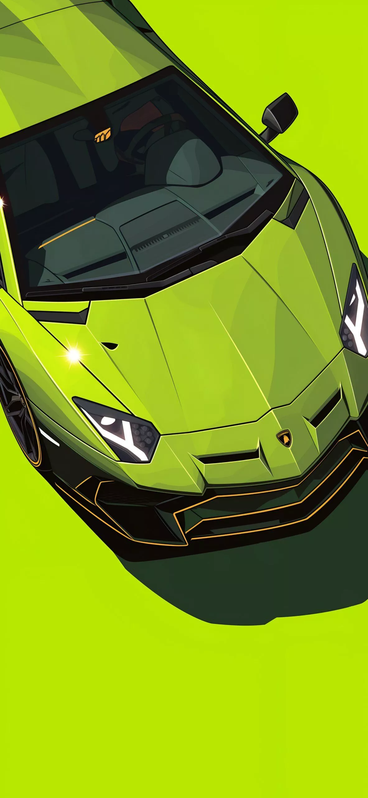 Lamborghini Veneno Green Wallpaper