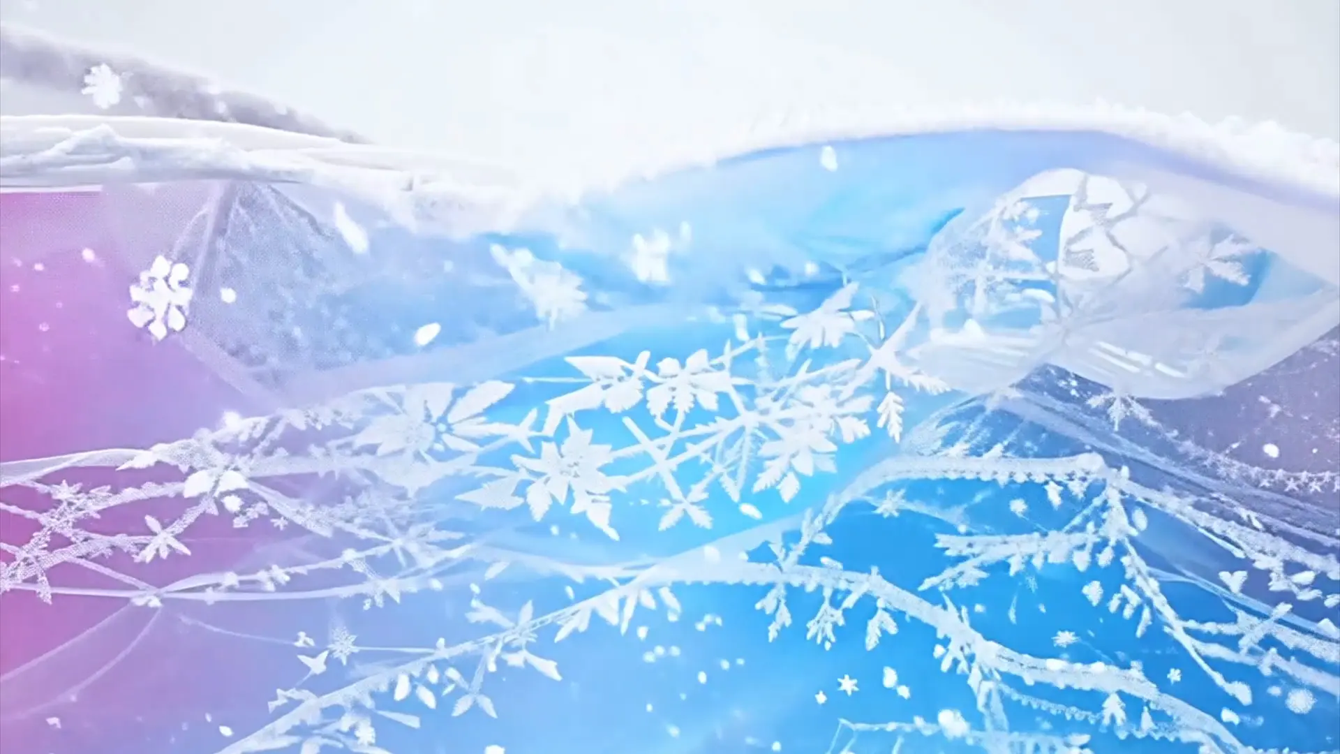 Glacial Elegance Snowflake Video