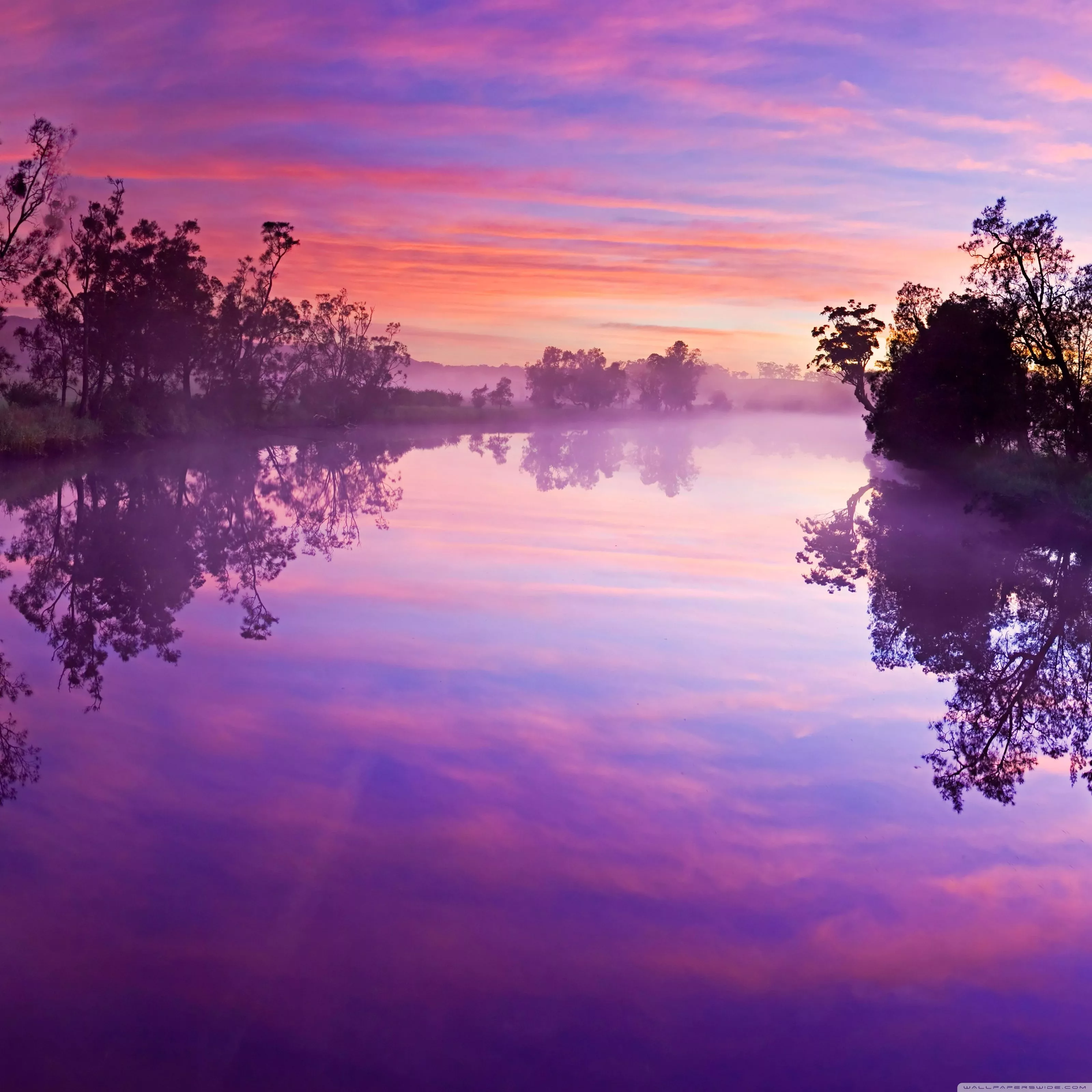 Purple River Reflection Ultra HD