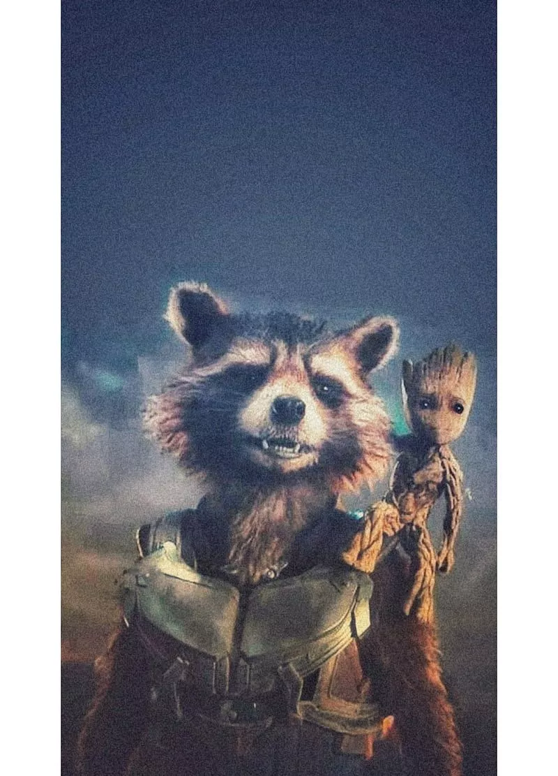 Rocket and Groot, avengers, baby groot