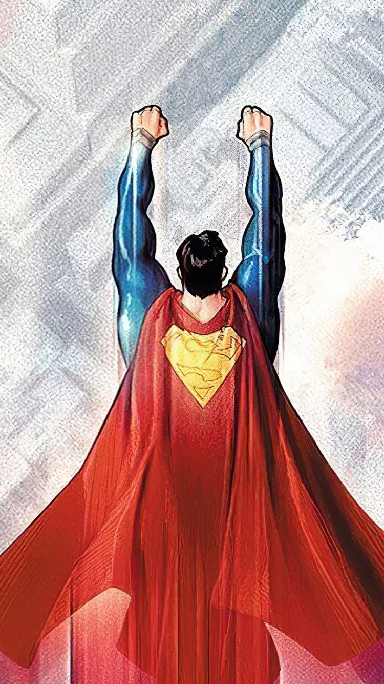 wallpaper 750x1334 superman, above