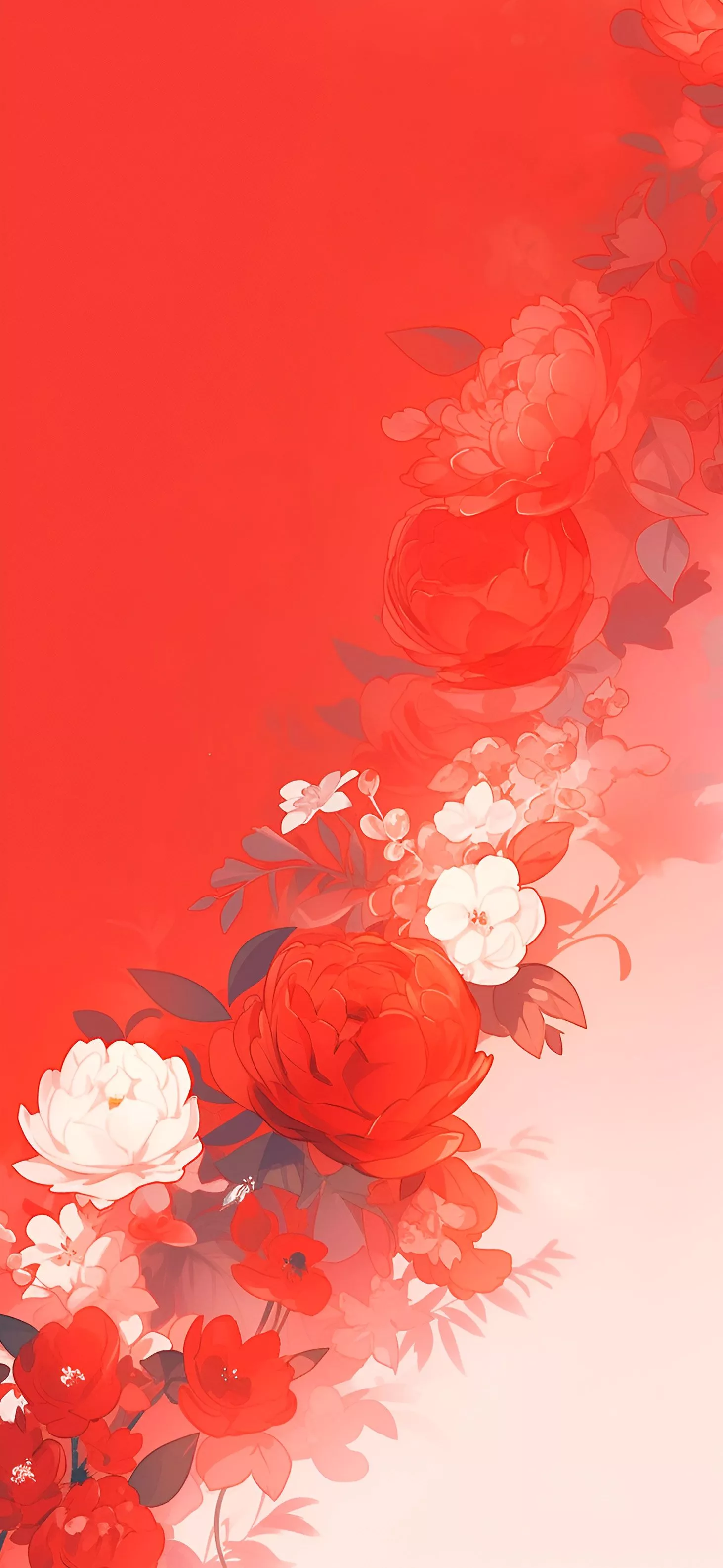 Red & White Flowers Beautiful