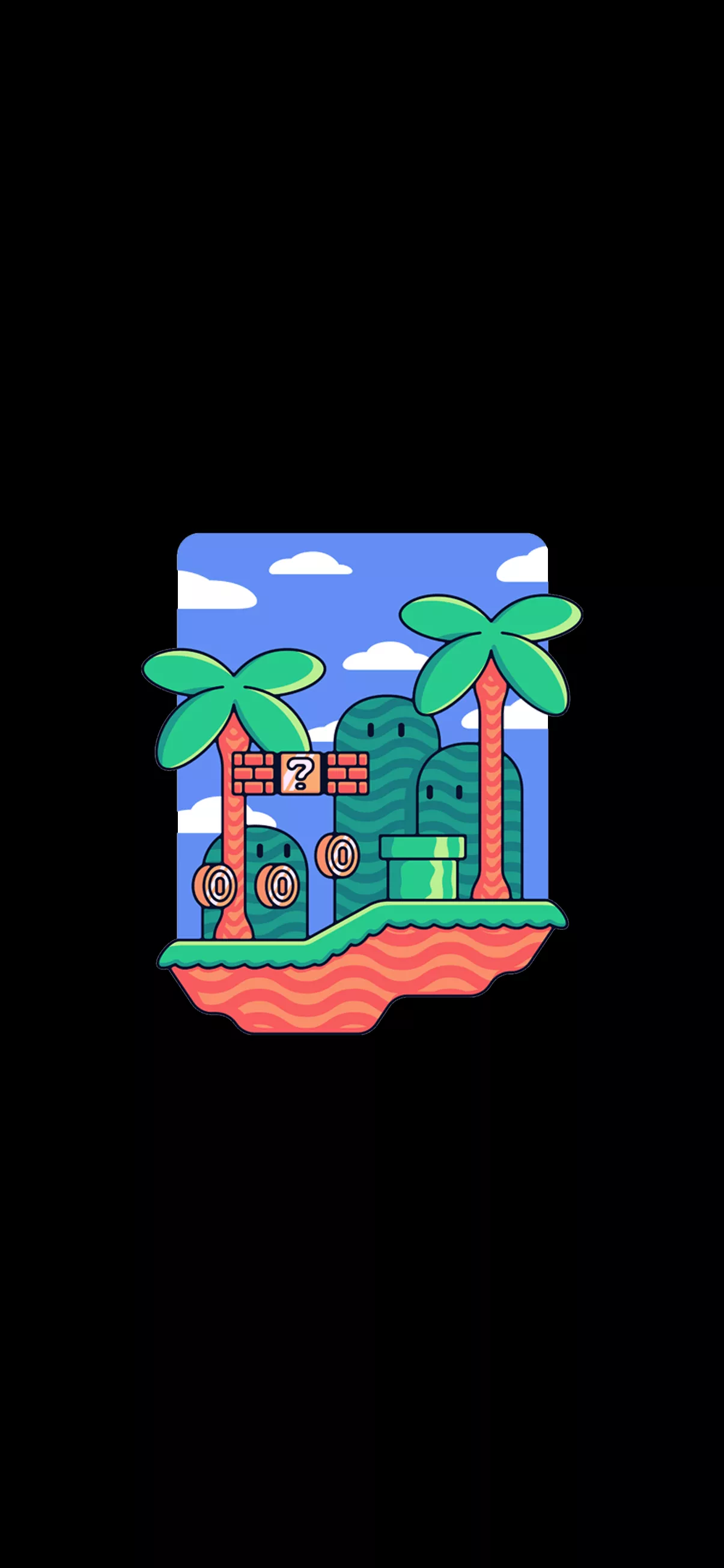 Minimalist phone wallpaper amoled