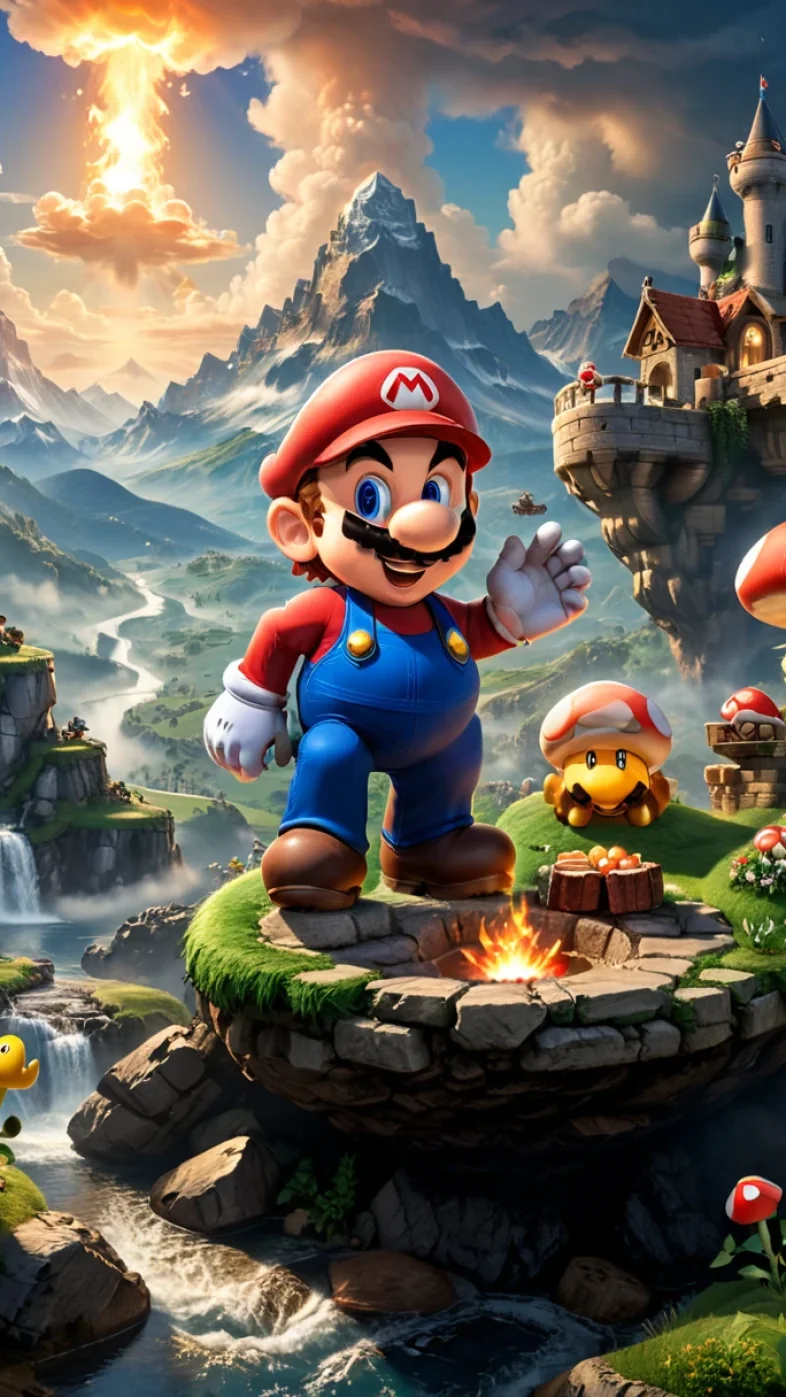 Mario Game Mobile Wallpaper