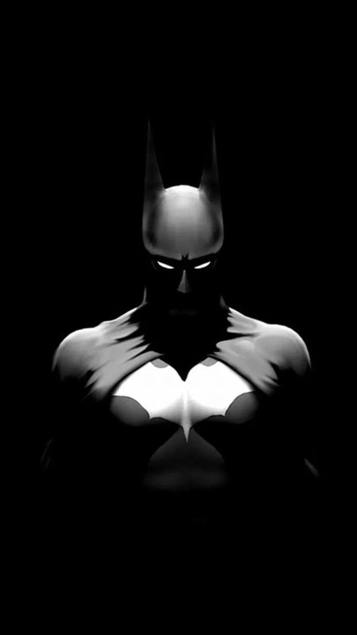 Batman In Dark Background iPhone 8