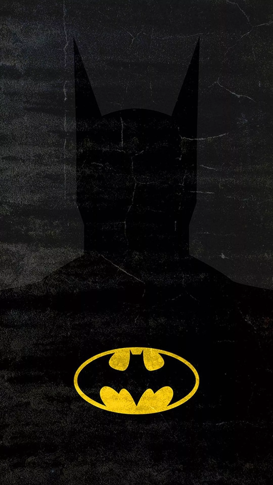 Yellow Batman Dark iPhone Wallpaper