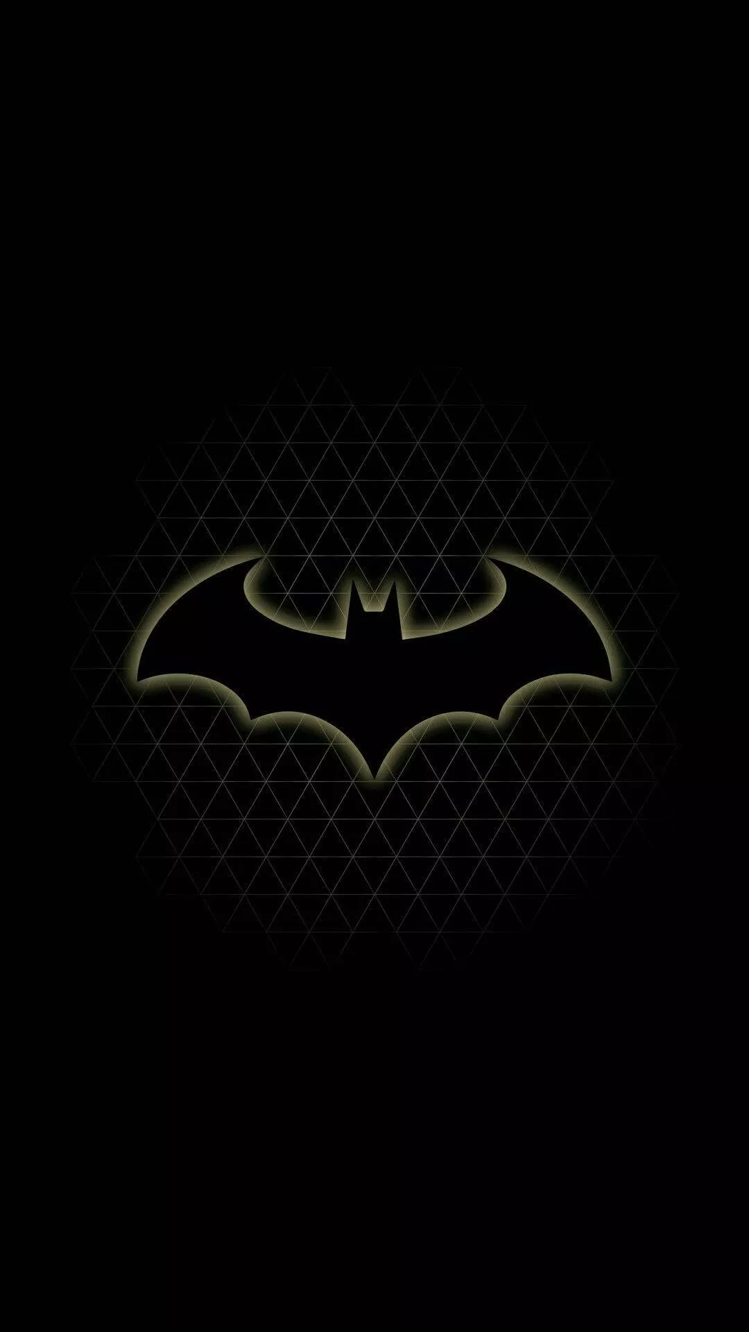 Yellow Batman Dark iPhone Wallpaper