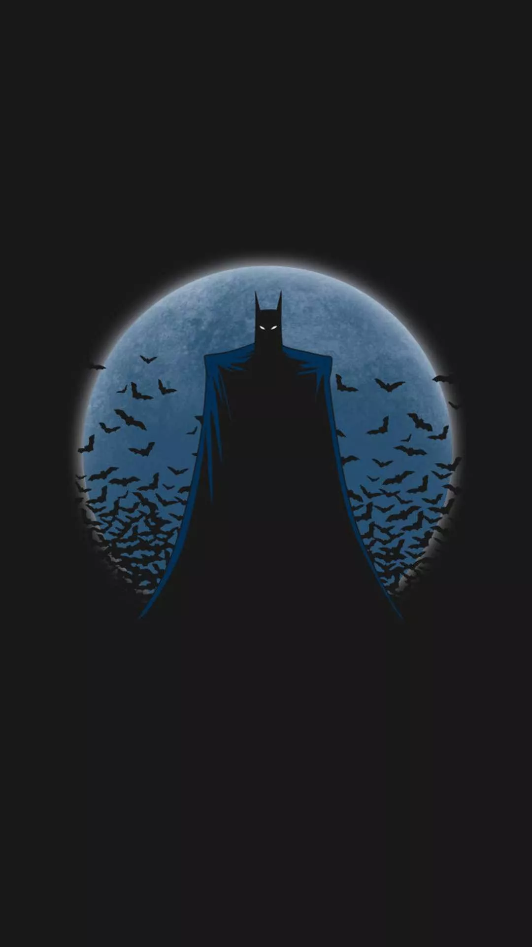 Batman With Moon Minimal Dark iPhone