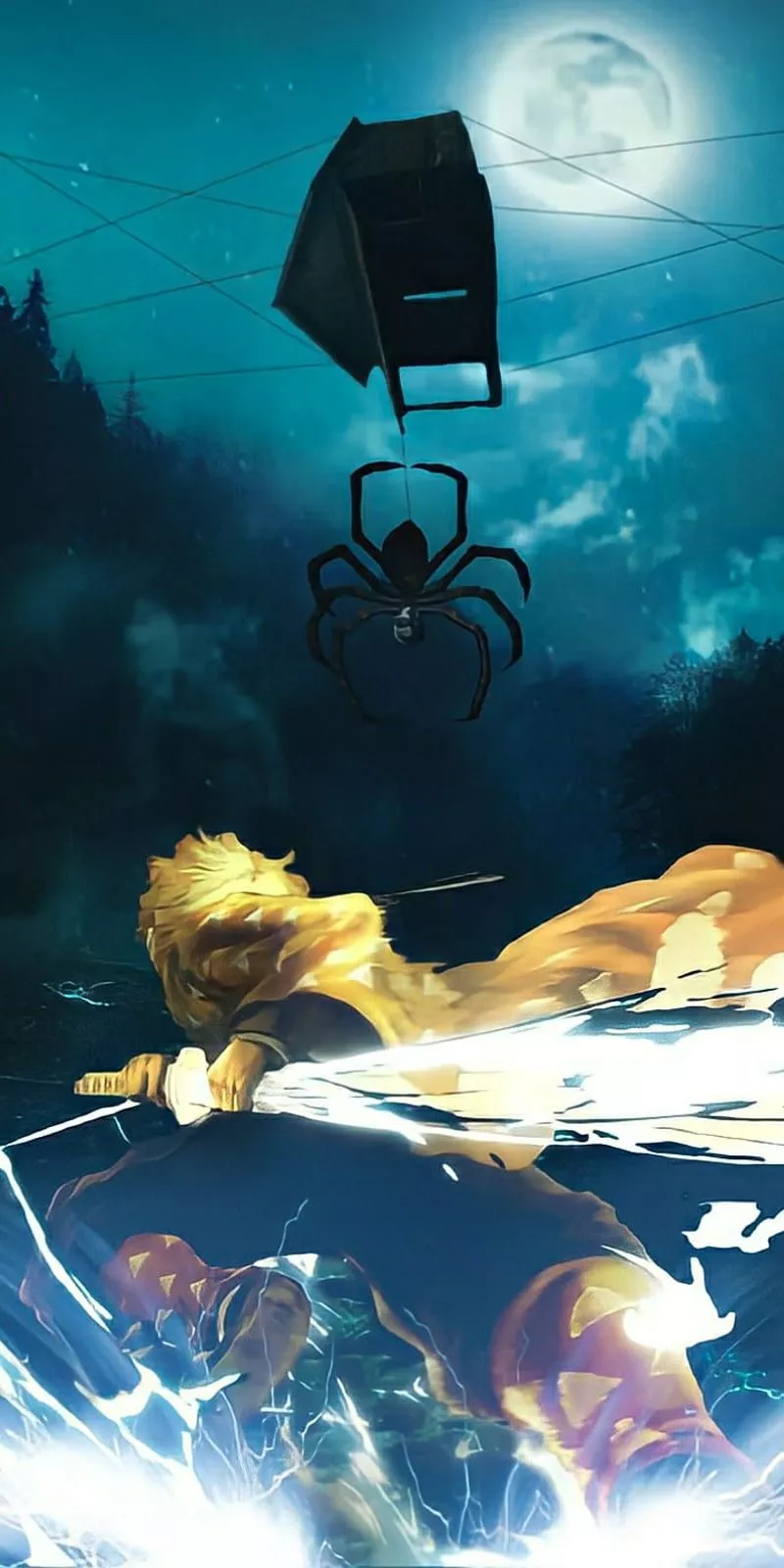 Zenitsu Agatsuma Demon Slayer Art, HD