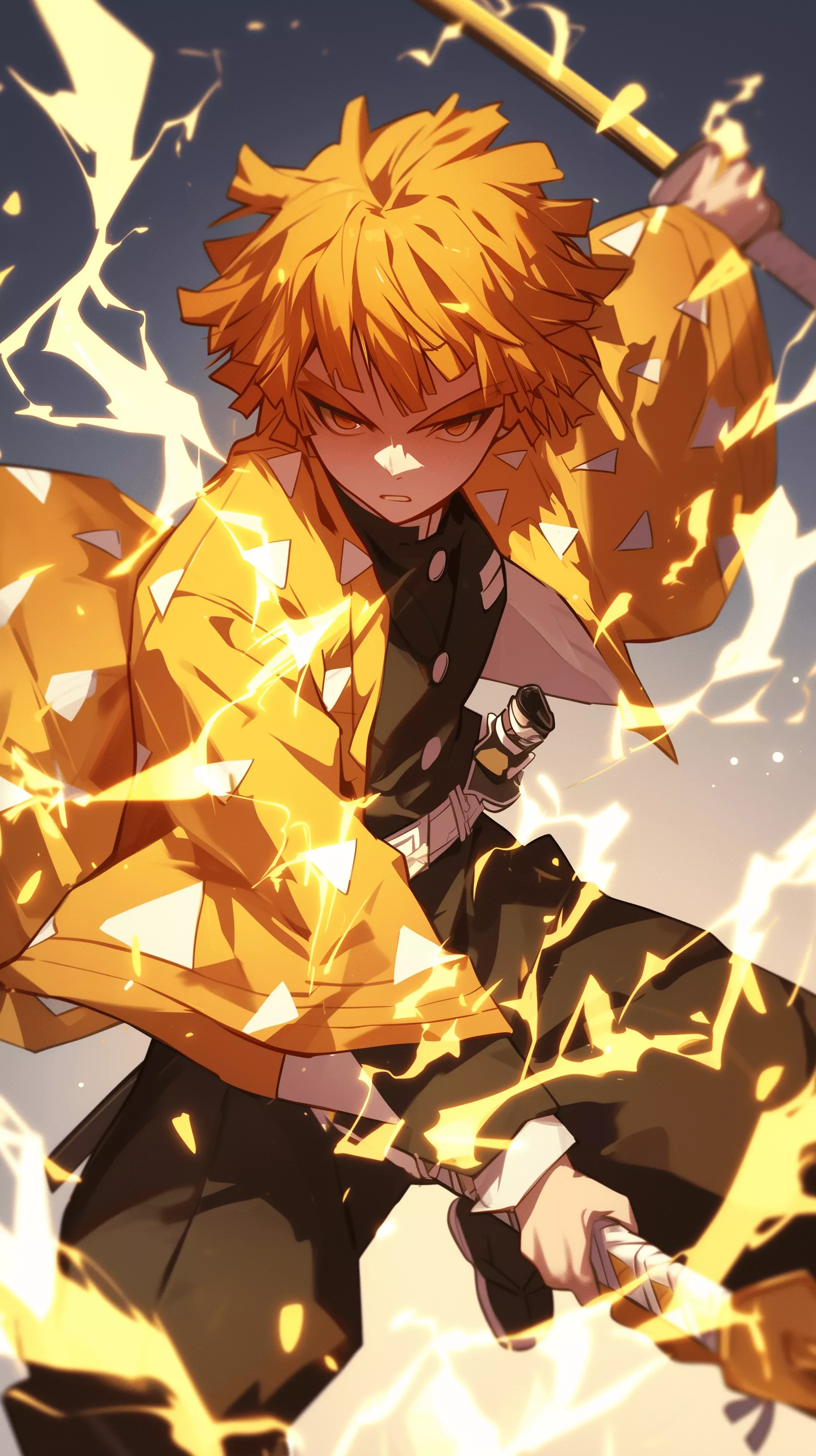 Zenitsu Agatsuma iPhone Wallpaper