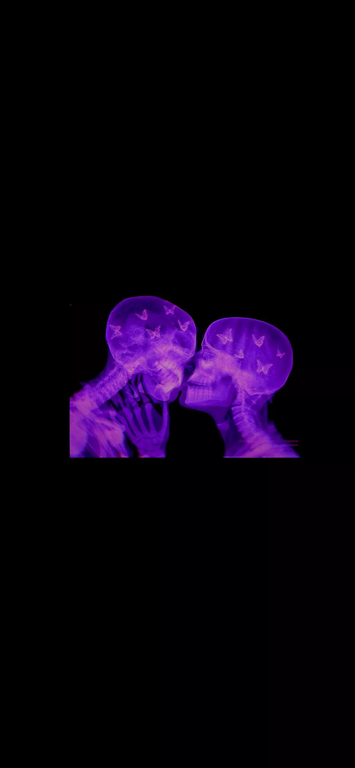Purple X Ray Kiss Wallpaper