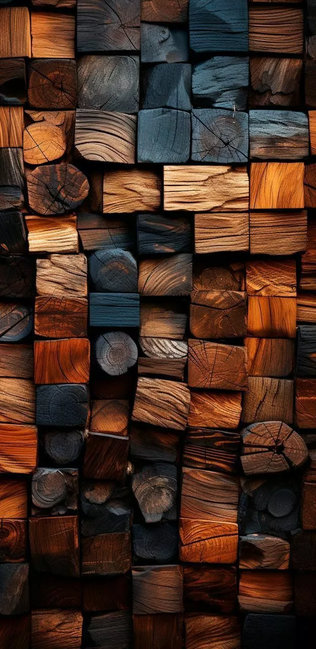 Wooden Blocks iPhone wallpaper