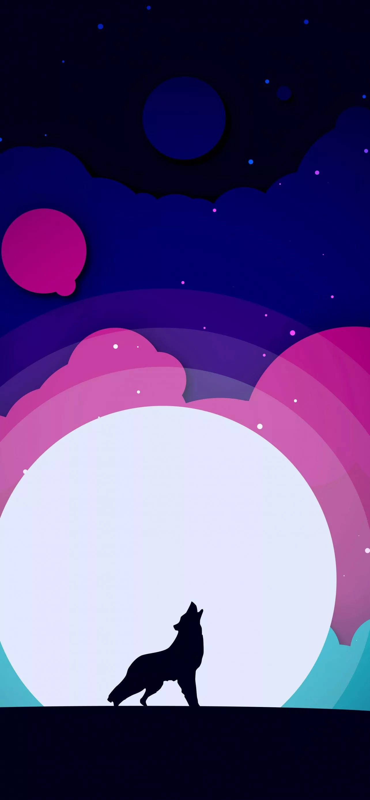 Wolf Howling Aesthetic Wallpaper 8K