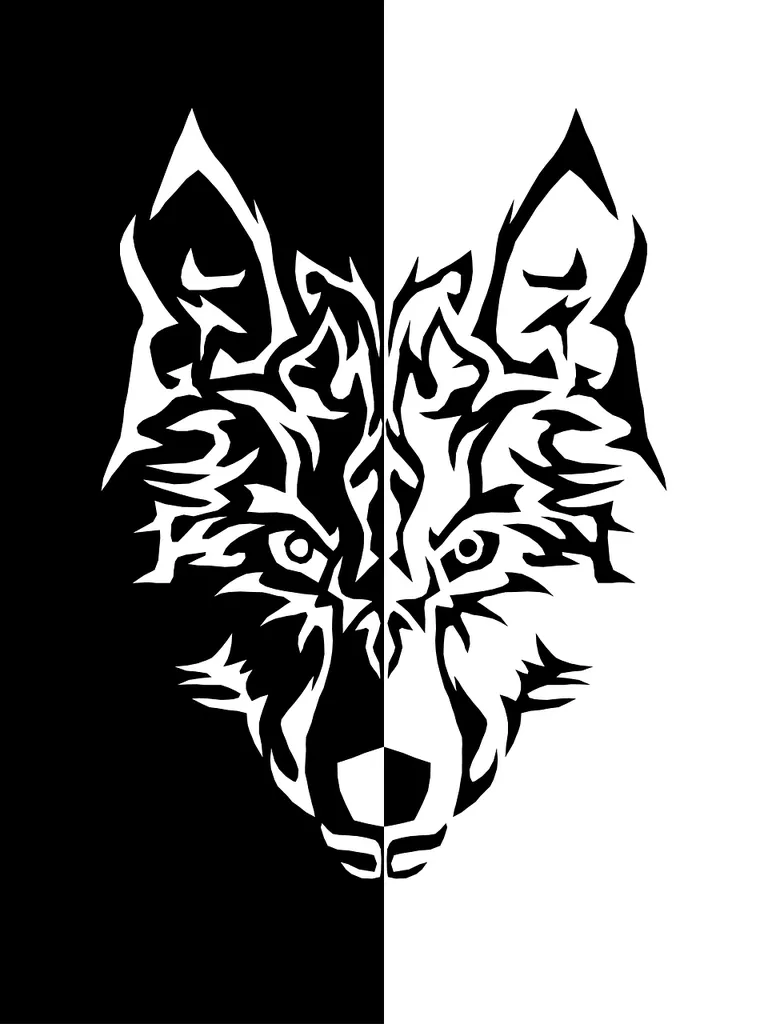 Public domain stock image. Wolf black