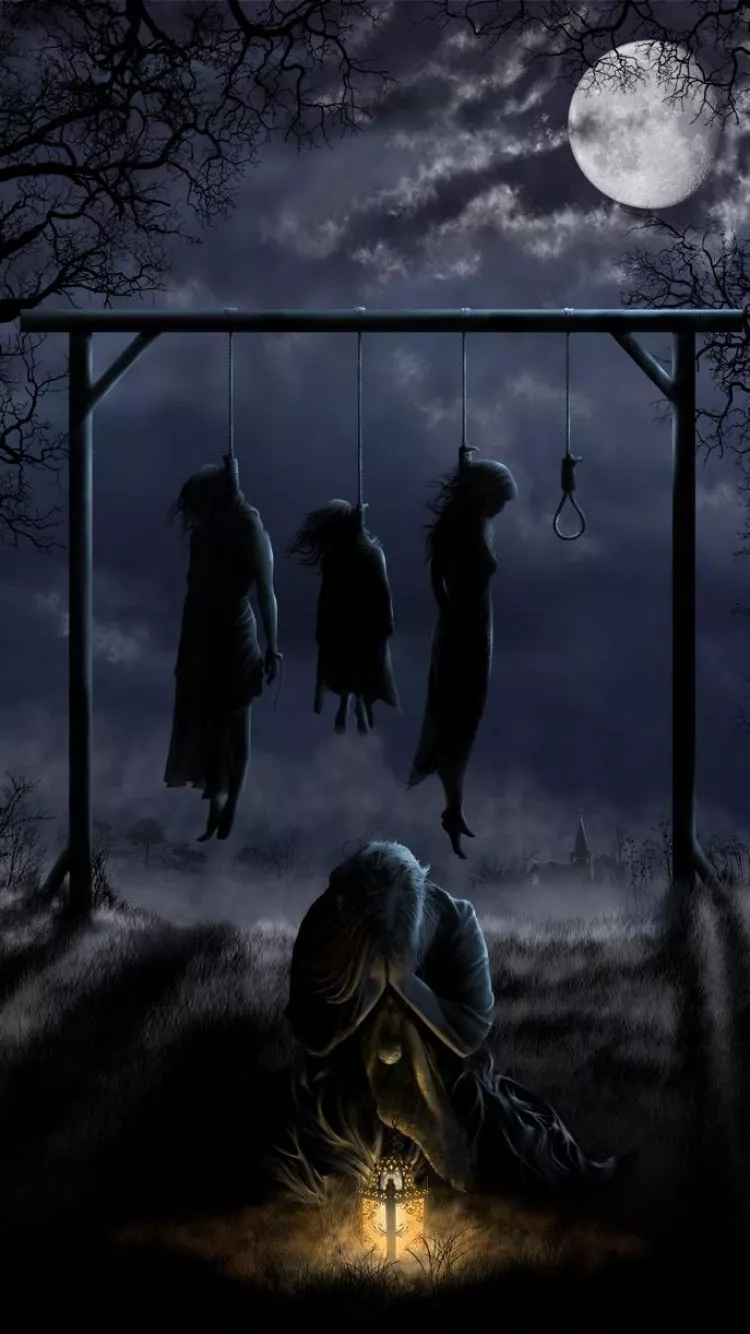 Download Dark Witch Phone Wallpaper