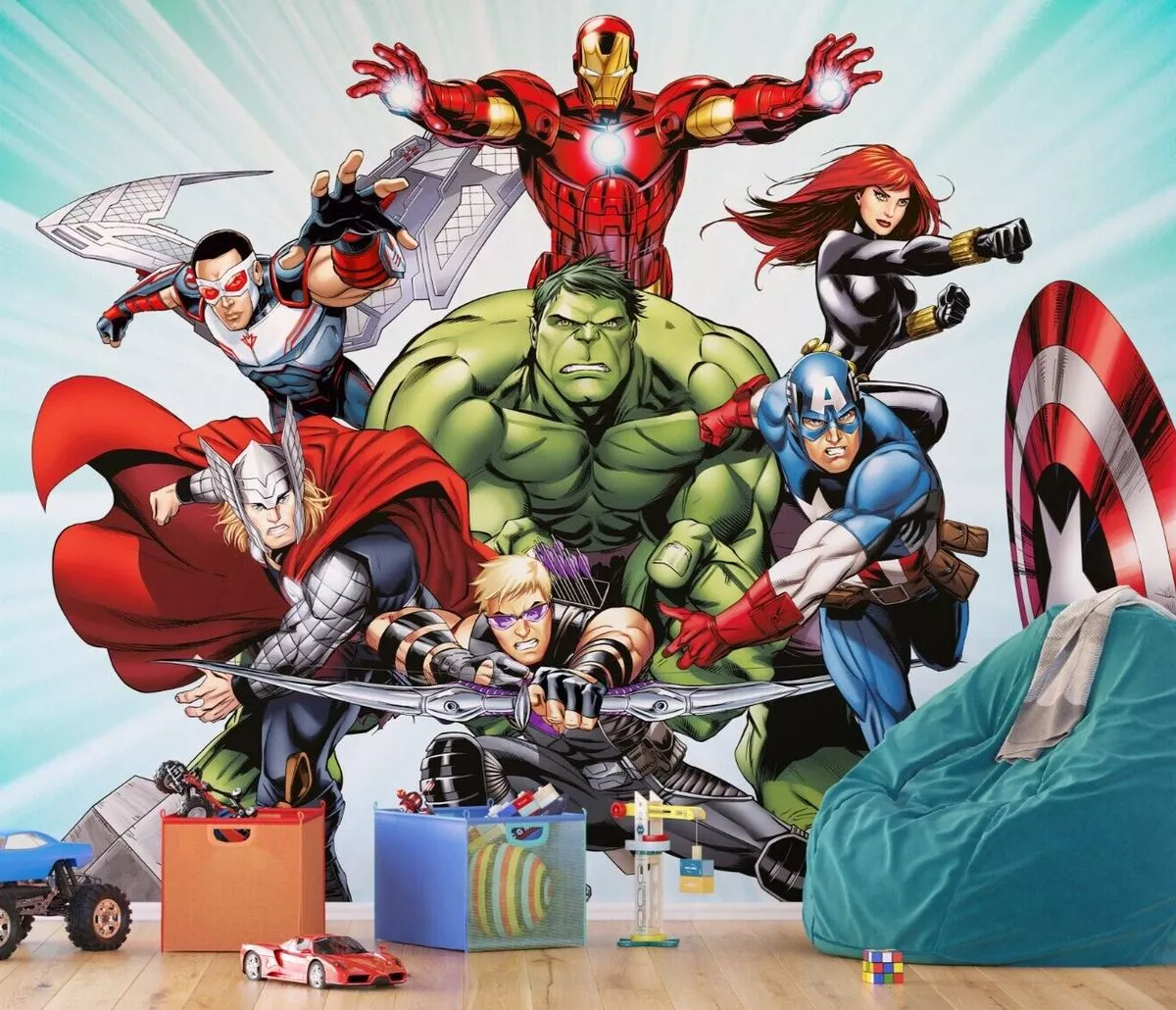 wall mural Hulk IronMan Thor Avengers