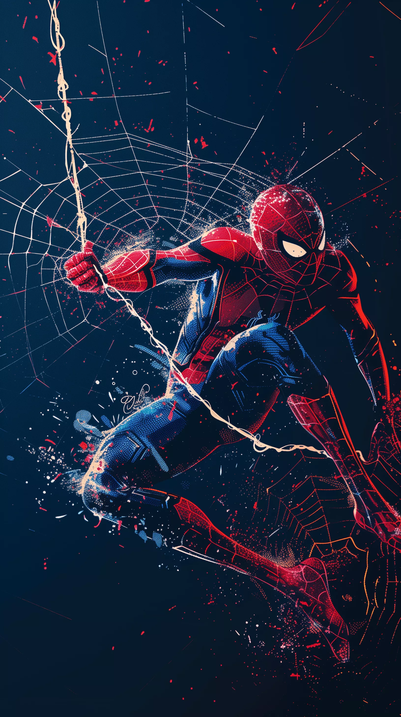 Dynamic Spider Man Comic Art Wallpaper