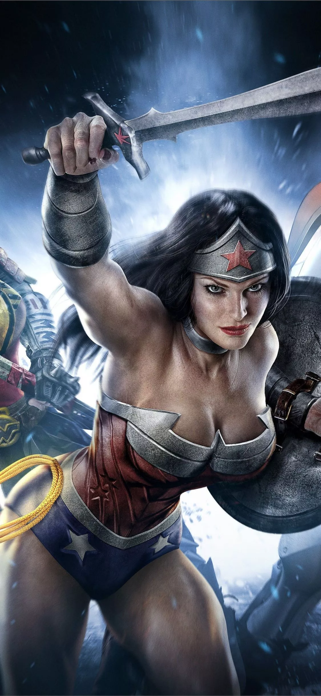 wallpaper 1125x2436 wonder woman