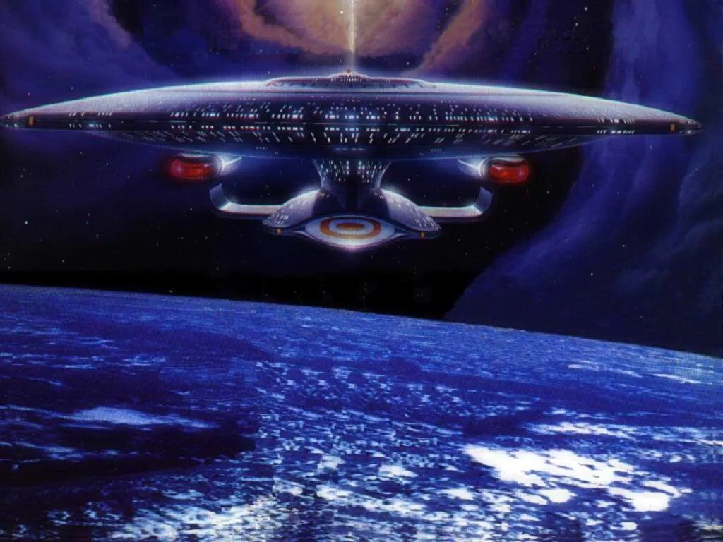 Star Trek wallpaper with Enterprise D