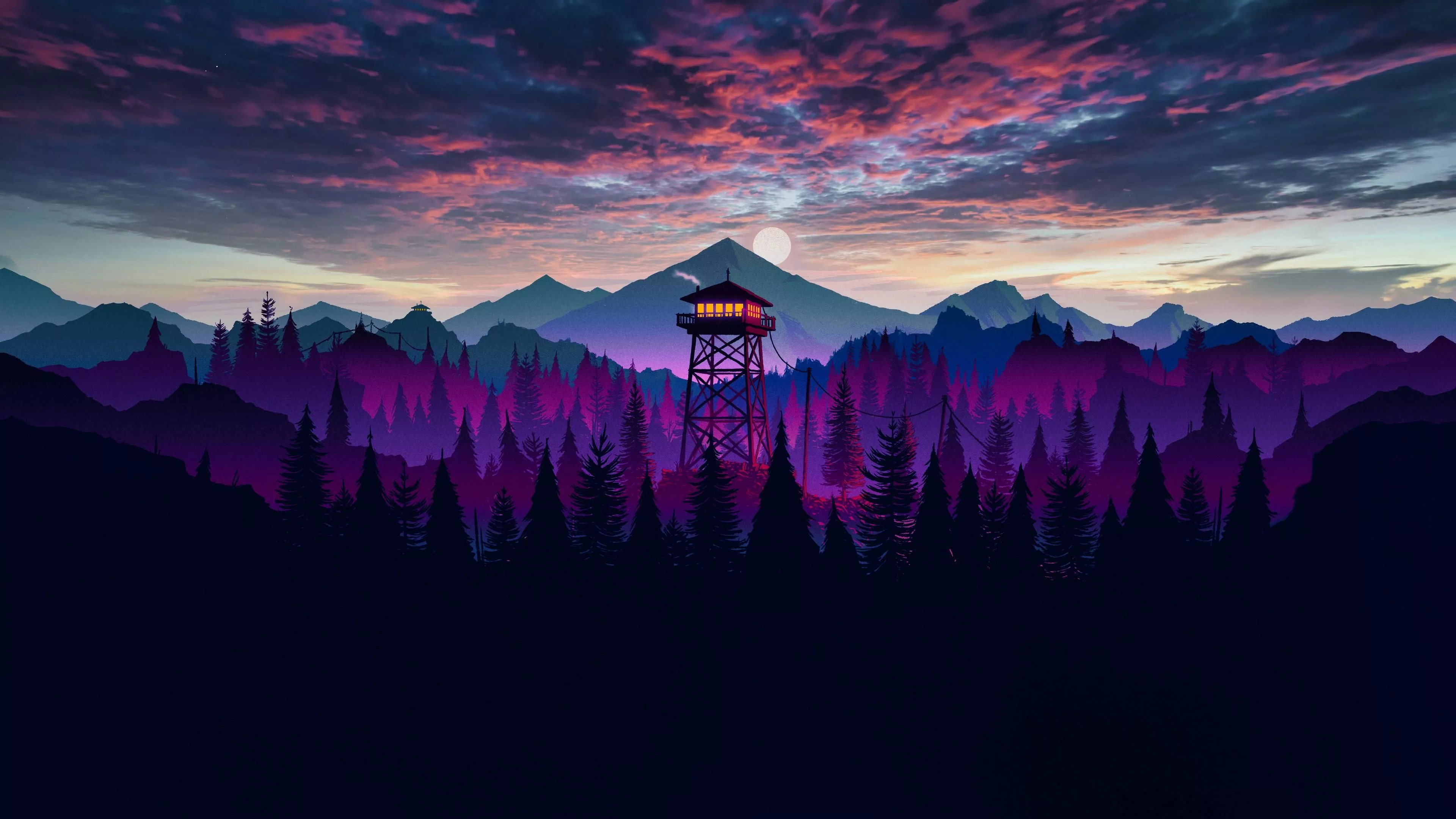 Firewatch 4K UHD Wallpaper, HD Artist