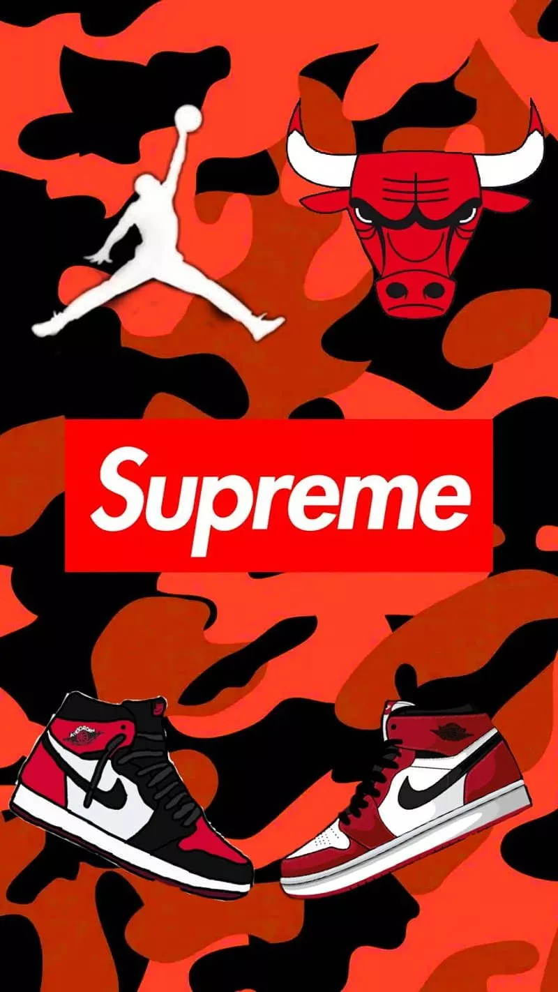 Red Camouflage Wallpaper