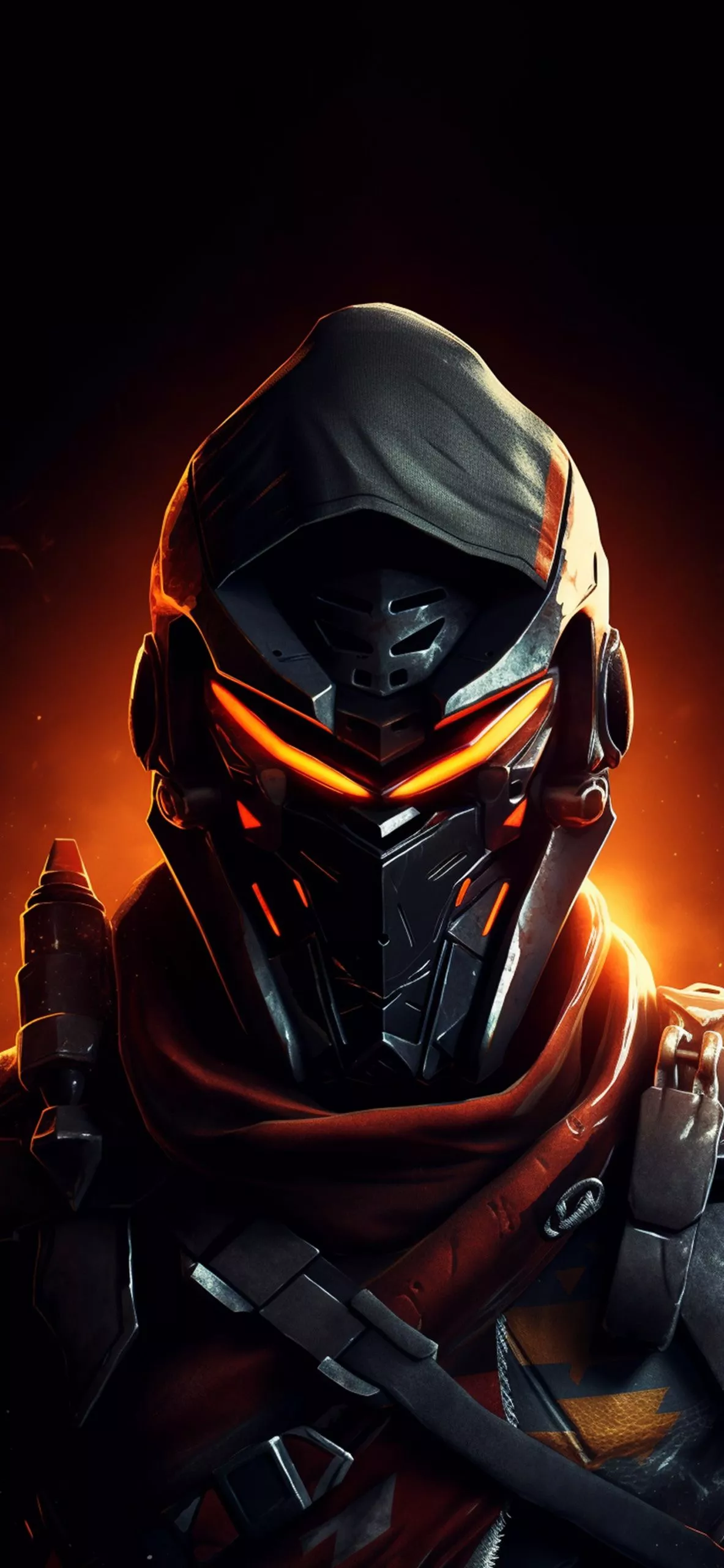 Fortnite Warrior Orange Wallpaper