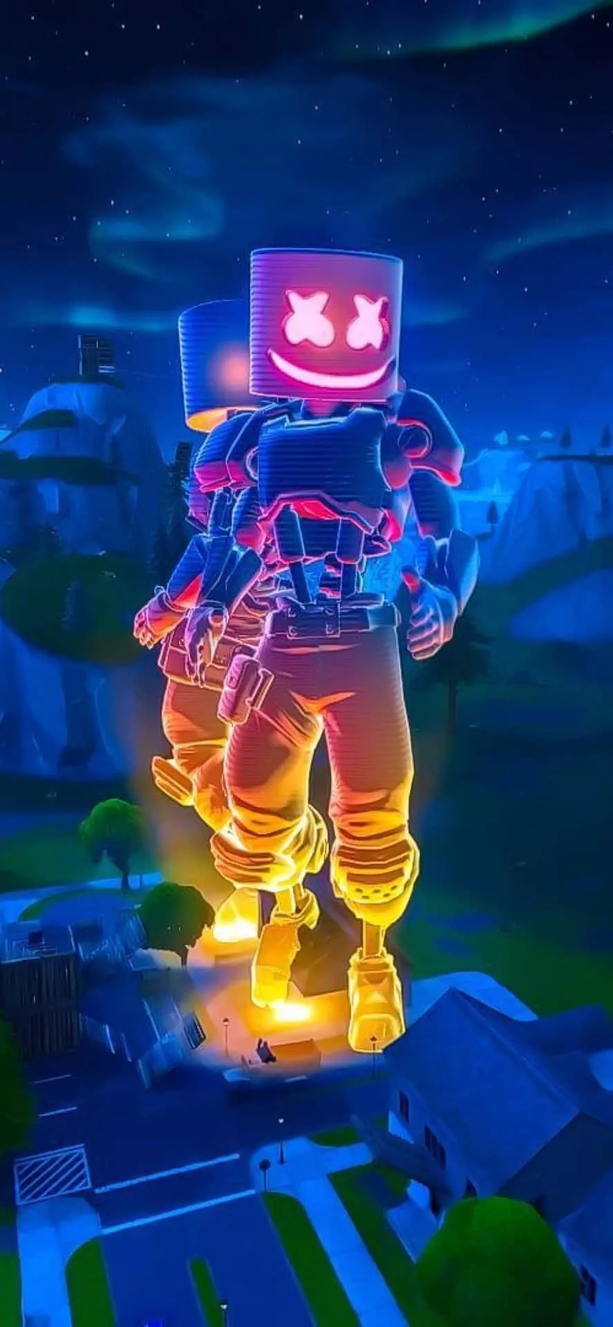 Fortnite iPhone Illuminated Wallpaper
