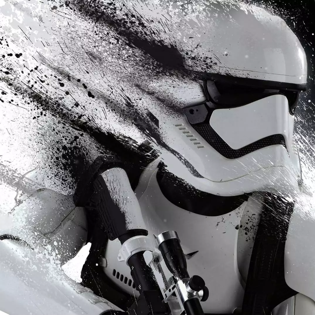 Live wallpaper Stormtrooper on a black