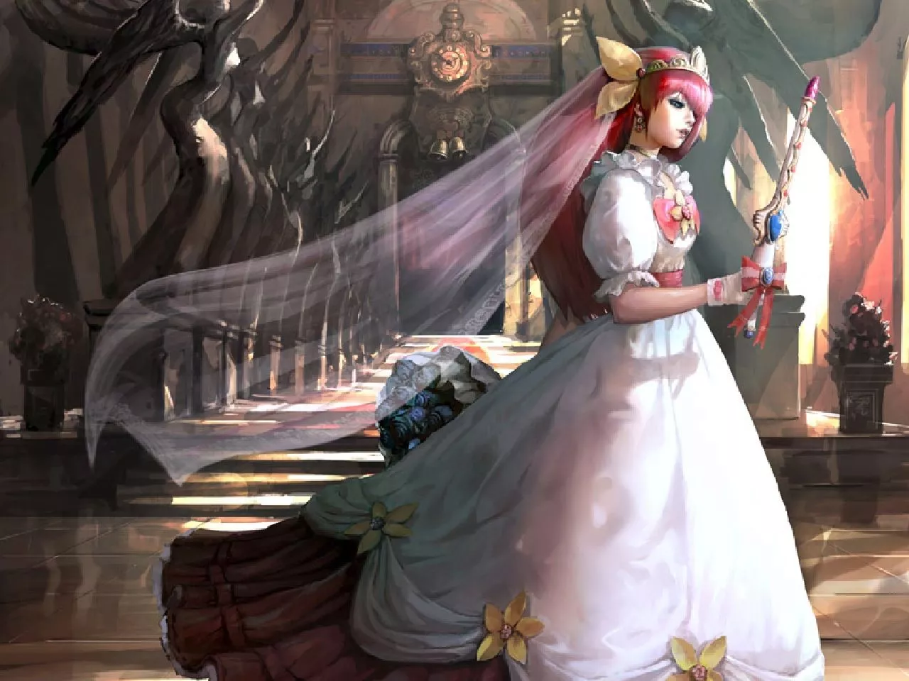 Wedding Peach wallpaper for desktop
