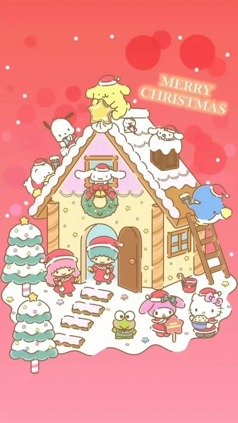 HD a hello kitty christmas wallpaper