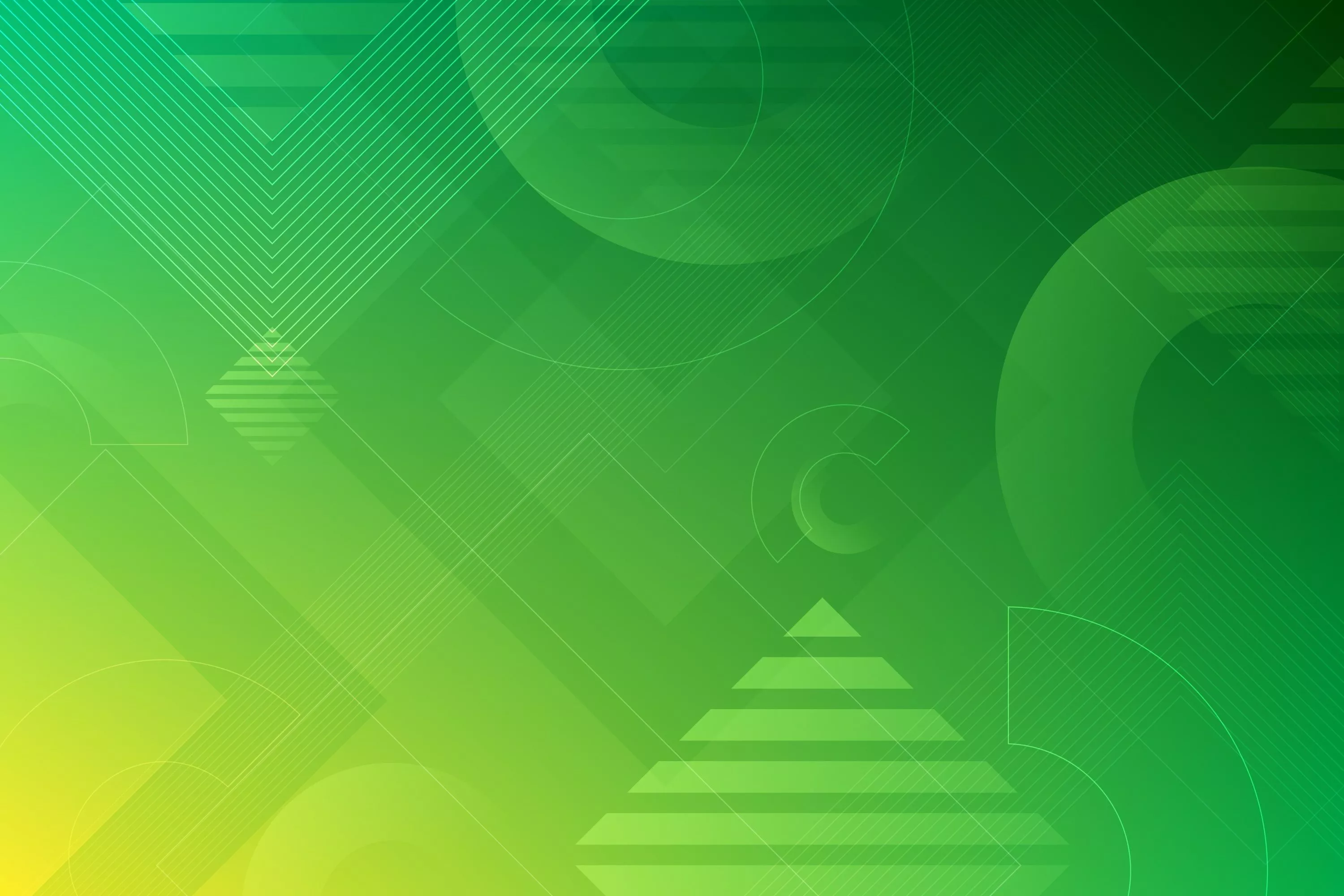 Abstract Green Shapes Wallpaper, HD