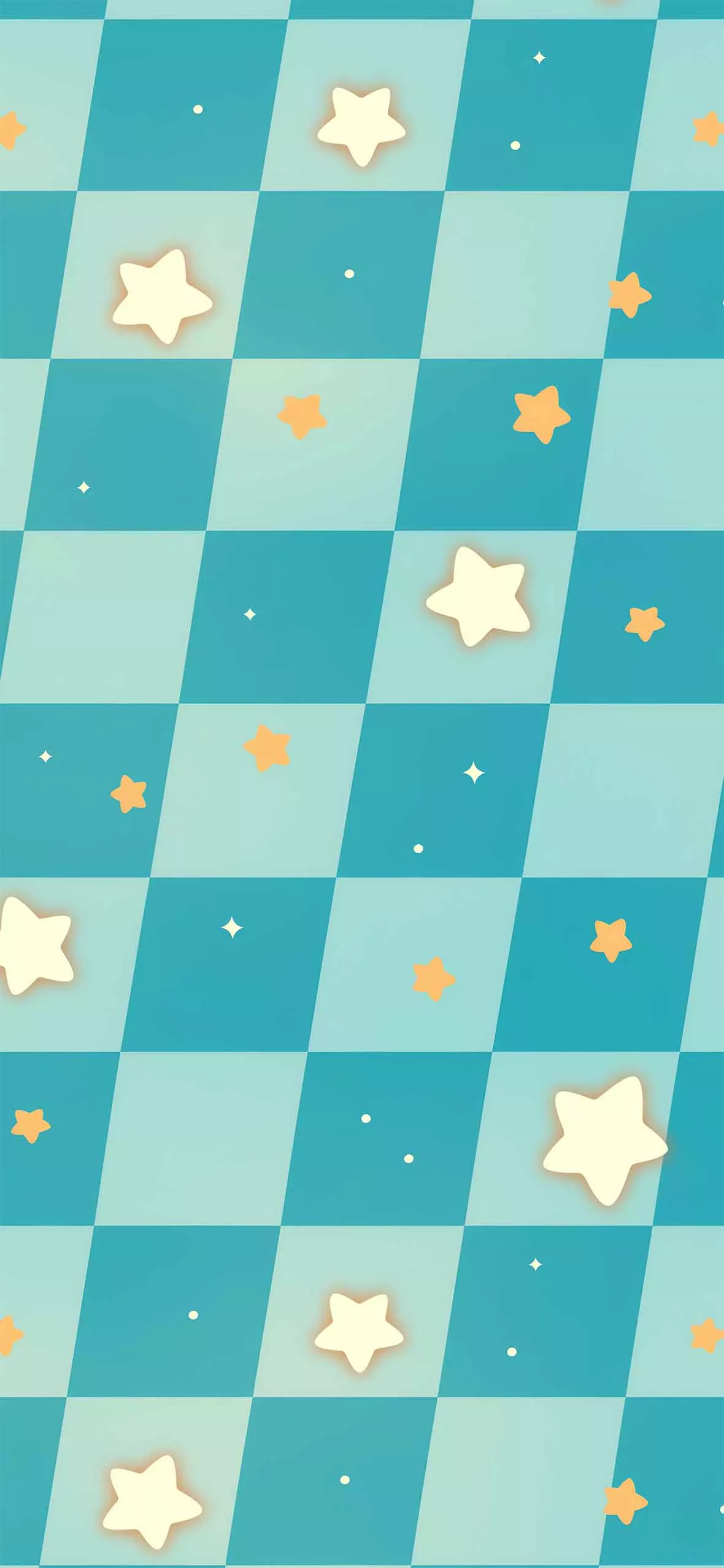 Vibrant Preppy Checkered Blue & Yellow